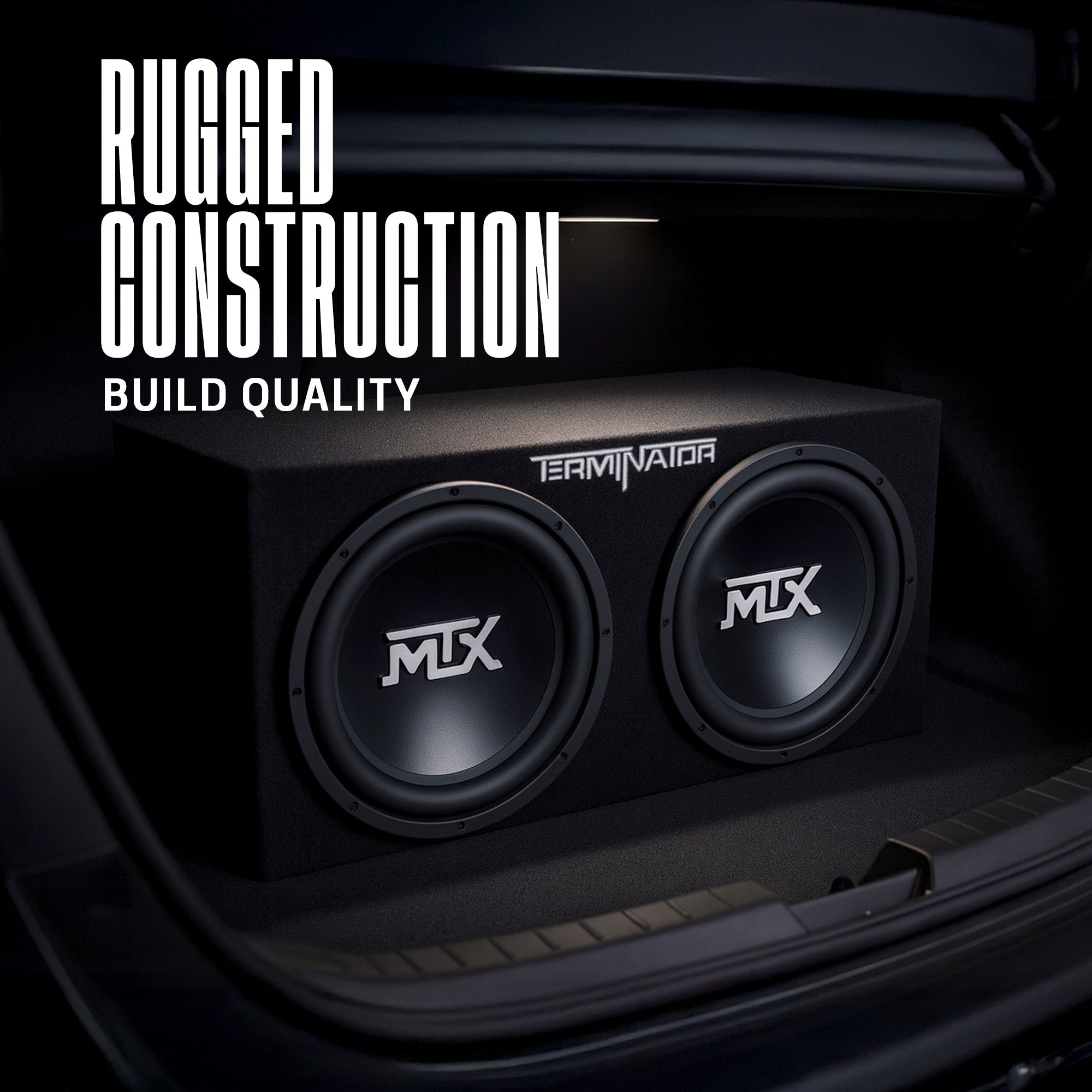 MTX TNE212D 12-Inch 1200-Watt Car Audio Dual Loaded Subwoofer Box Enclosure