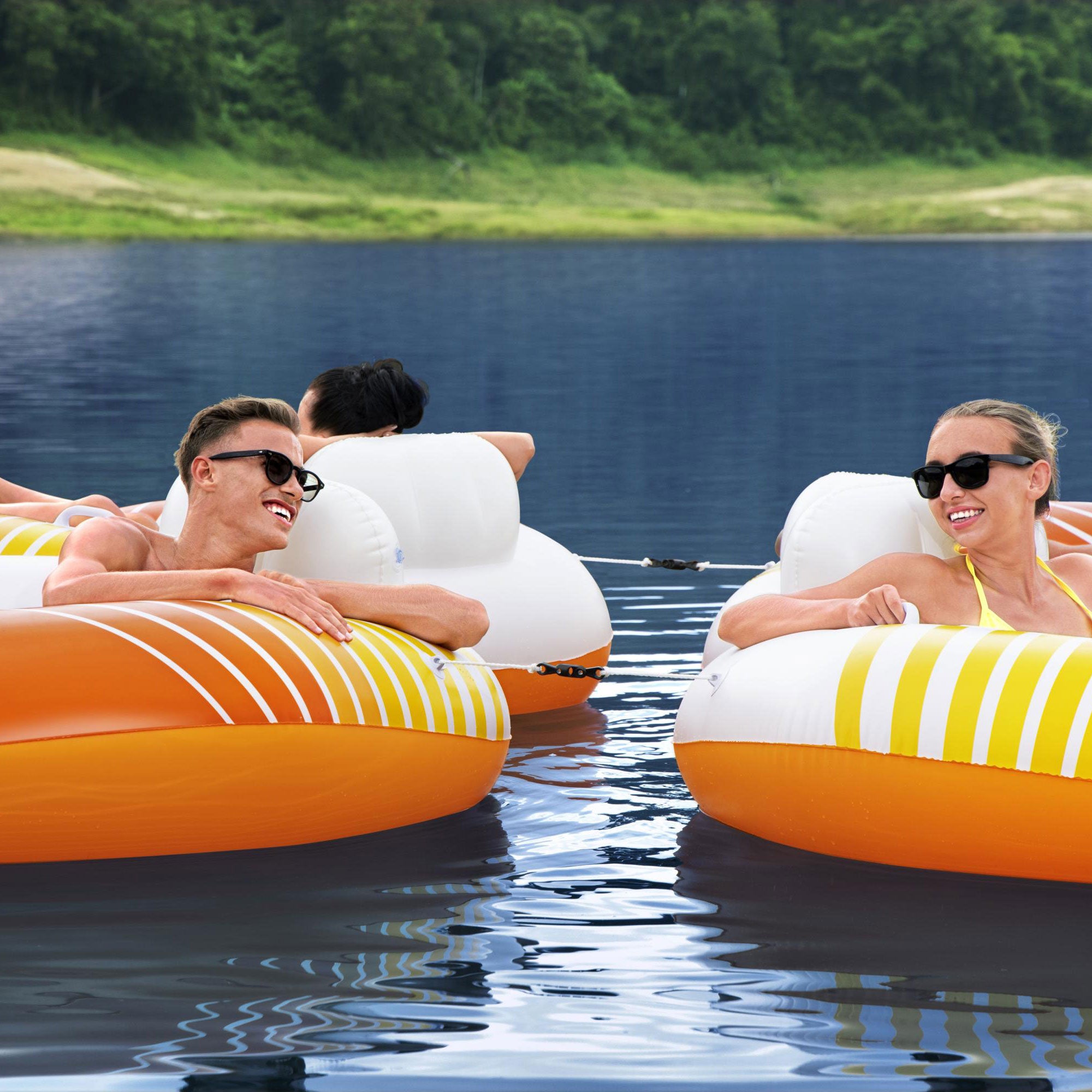Hydro-Force 43399E Sunkissed Swimming Pool, Lake, River, Beach Inflatable Tube - Smart-nests
