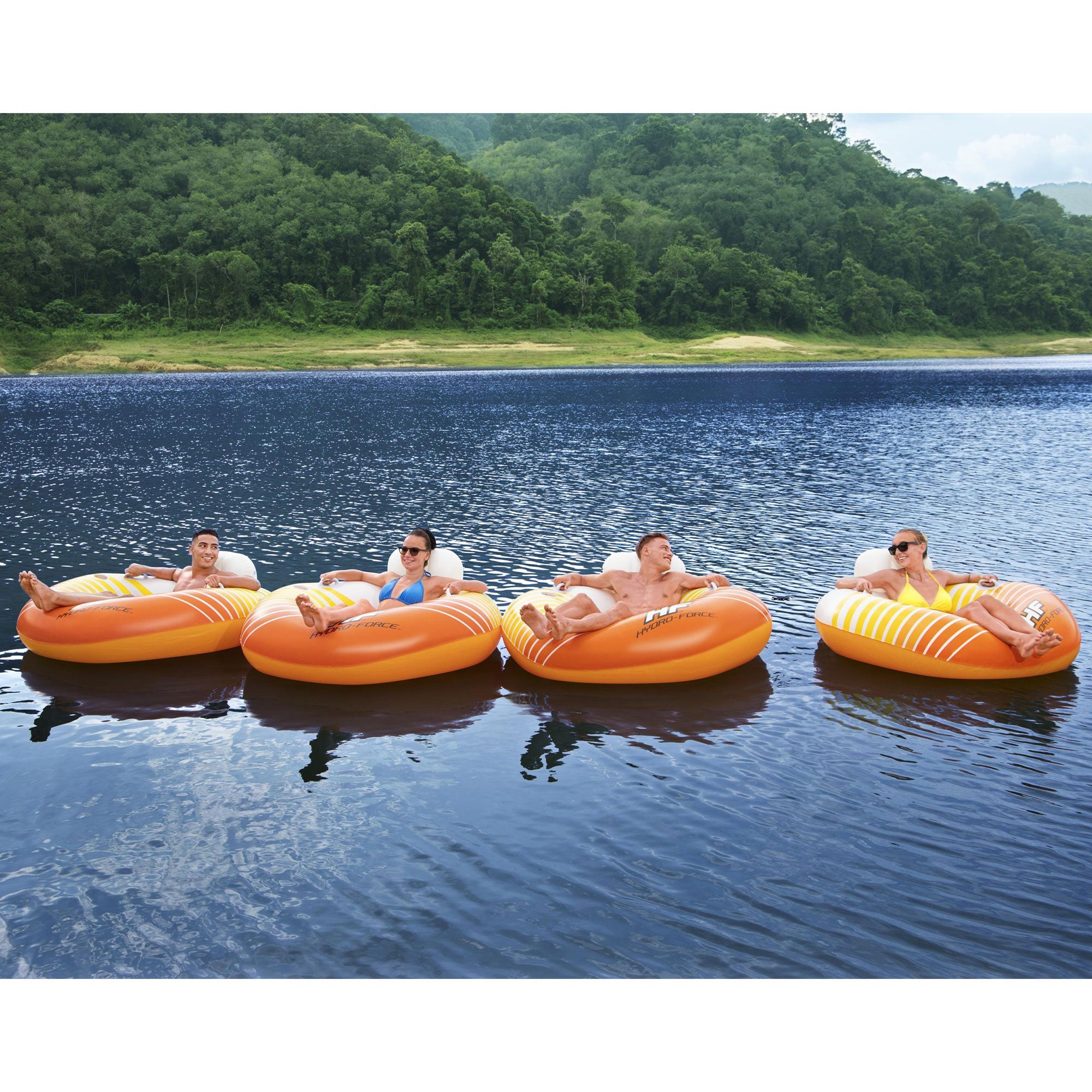 Hydro-Force 43399E Sunkissed Swimming Pool, Lake, River, Beach Inflatable Tube - Smart-nests