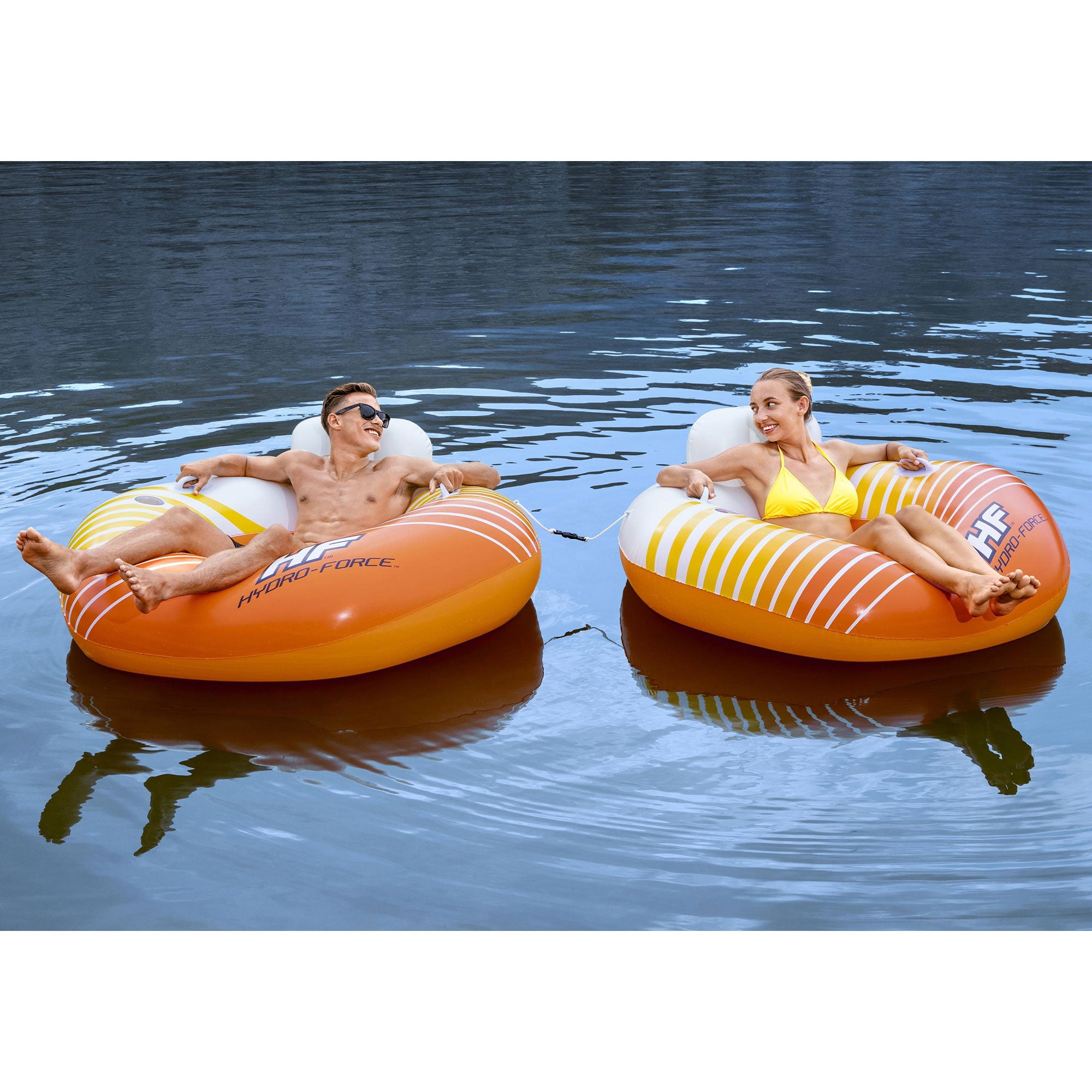 Hydro-Force 43399E Sunkissed Swimming Pool, Lake, River, Beach Inflatable Tube - Smart-nests
