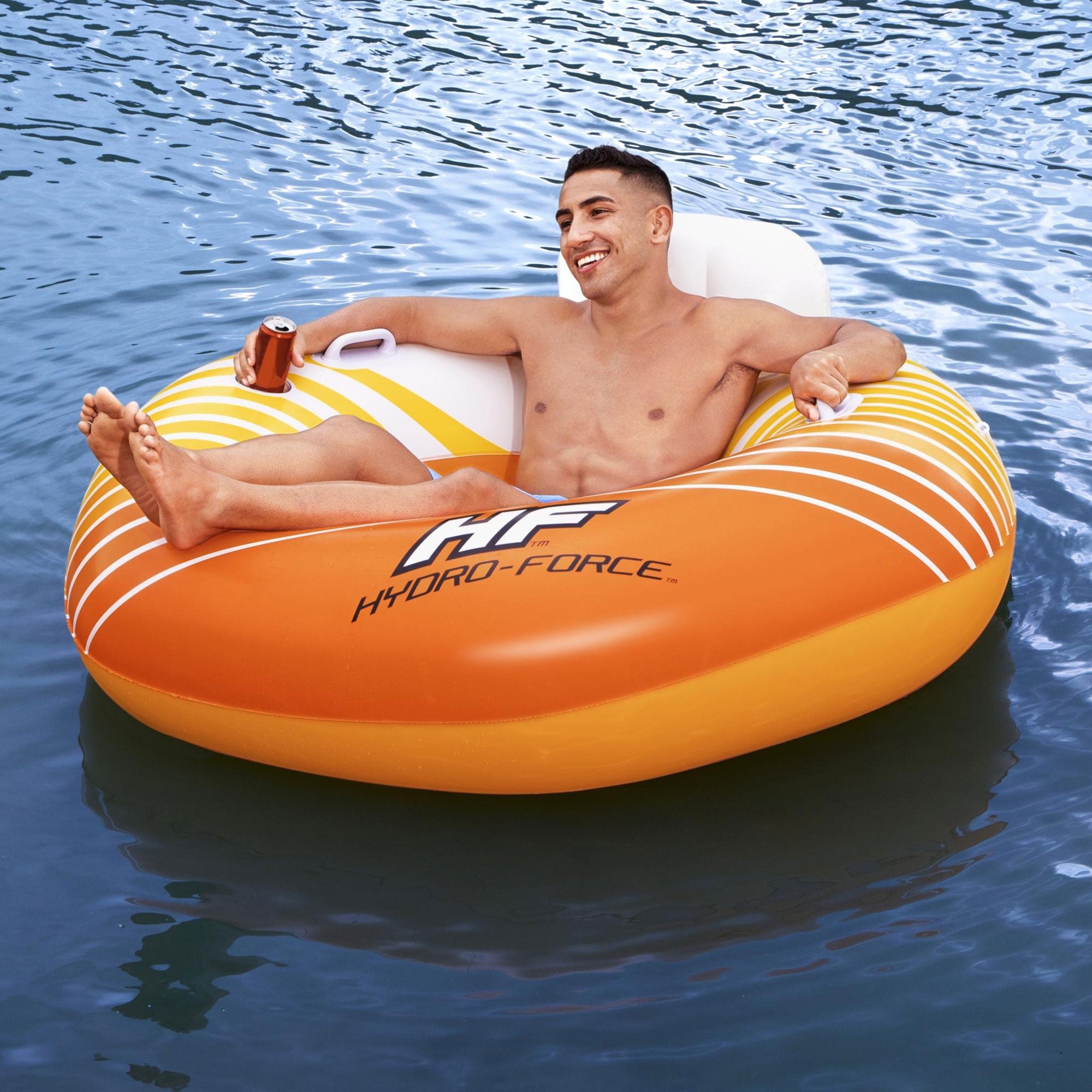 Hydro-Force 43399E Sunkissed Swimming Pool, Lake, River, Beach Inflatable Tube - Smart-nests