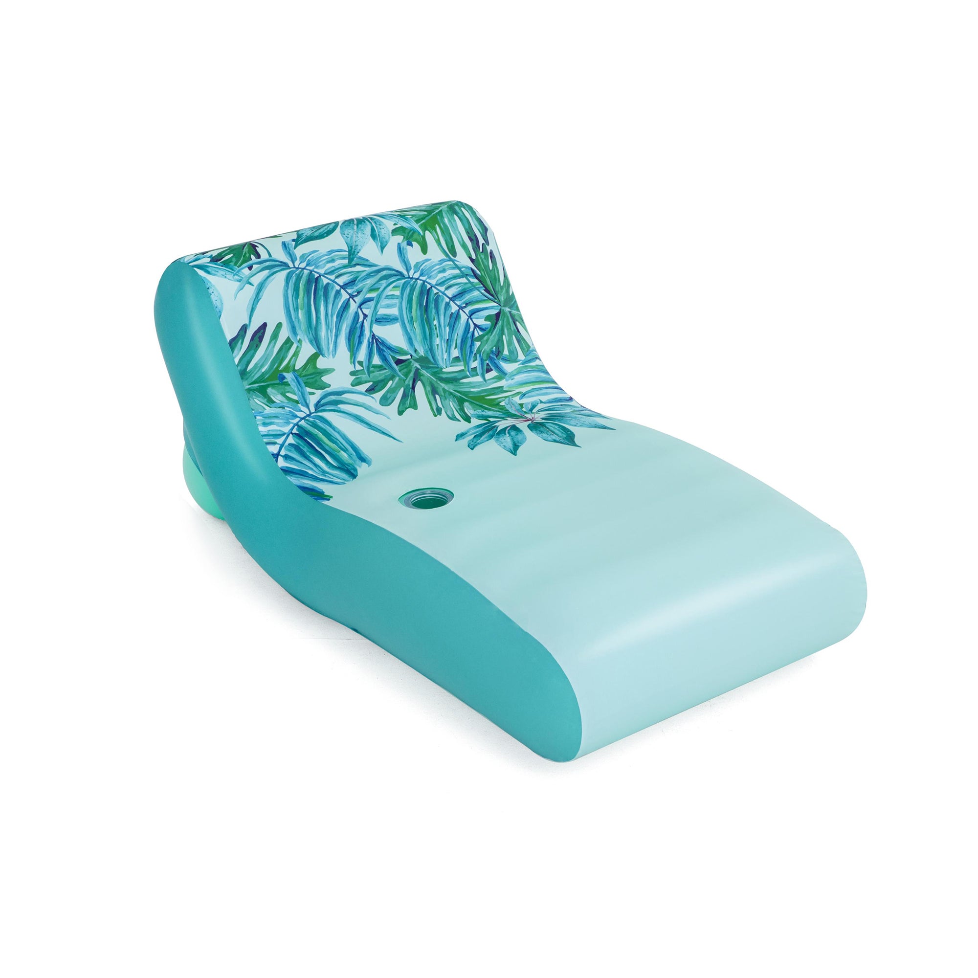 Bestway H2OGO! Luxury Fabric Covered 64" Inflatable Pool Lounger Float, Blue - Smart-nests