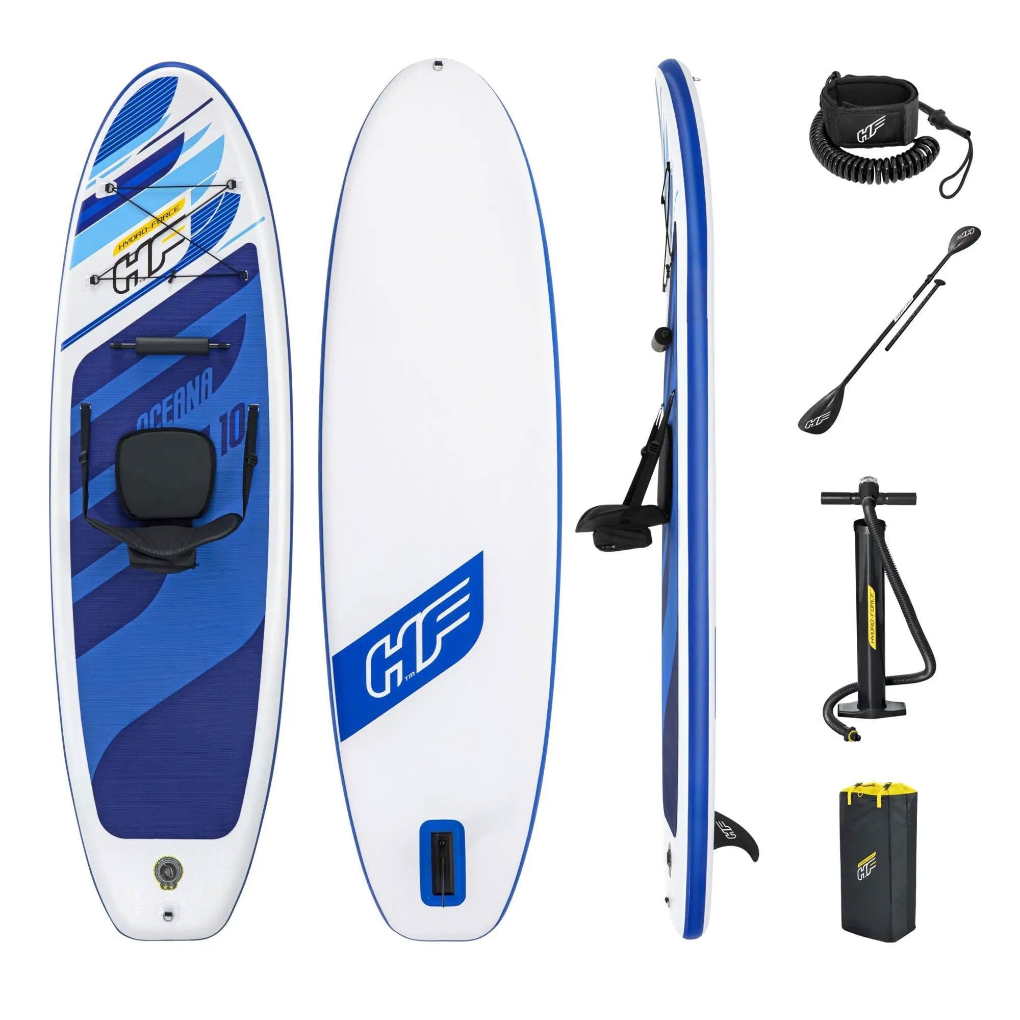 Bestway Hydro-Force Oceana Inflatable Stand-Up Paddle Board and Kayak Water Set - Smart-nests