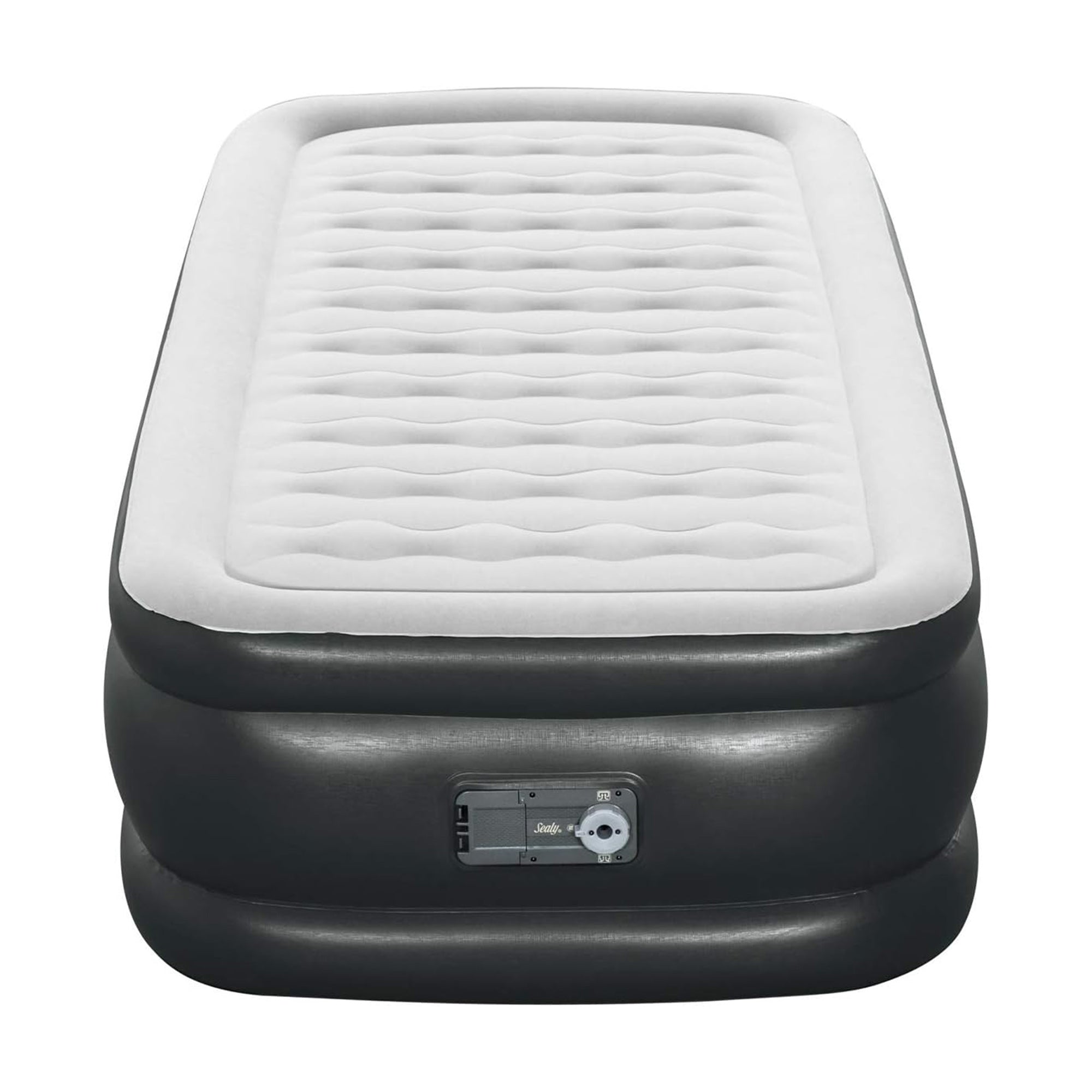 Sealy Tritech Twin Sized 20" Air Mattress Bed 2 Person w/ Built-In AC Pump & Bag - Smart-nests