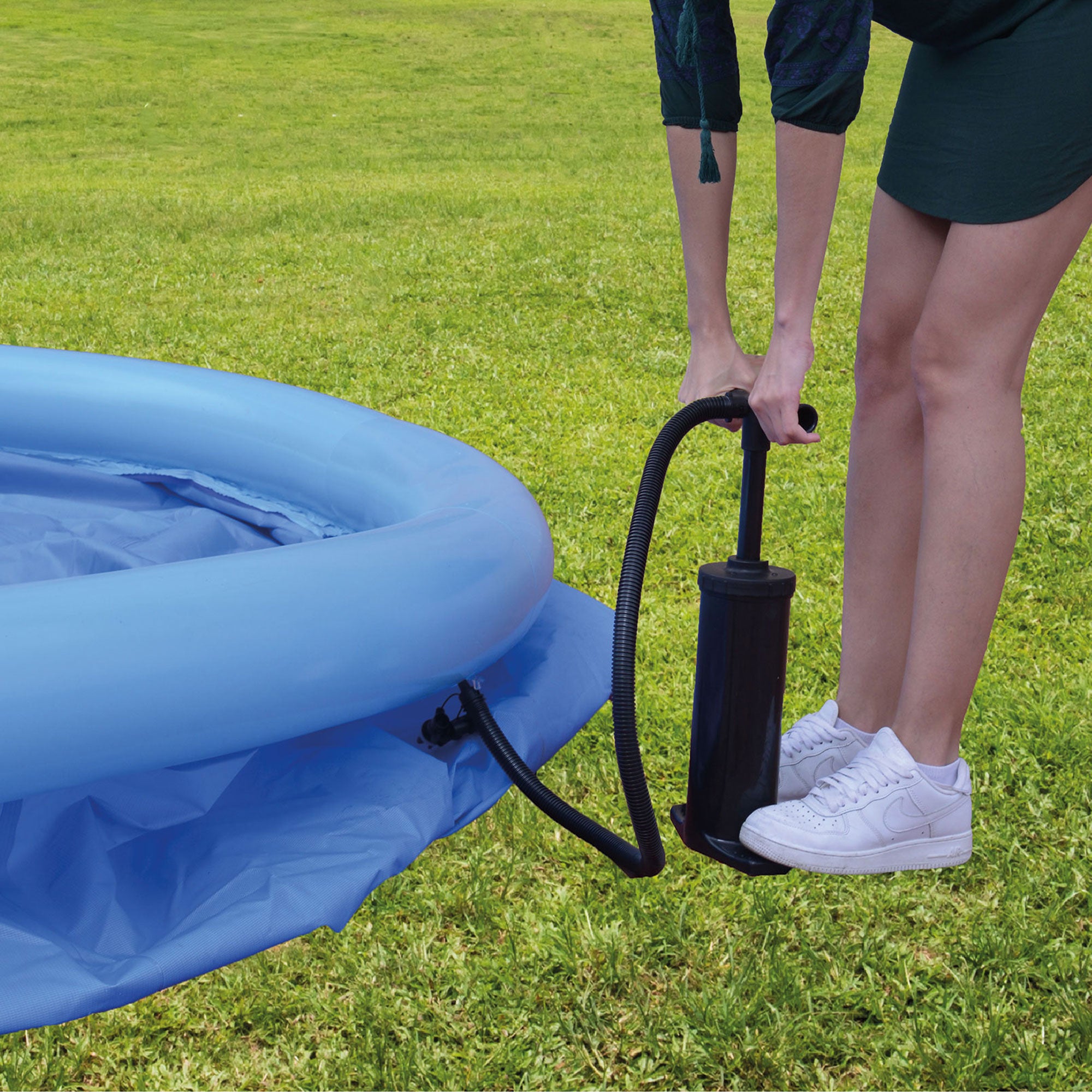 JLeisure 17808 12 Ft x 30" Prompt Set Inflatable Outdoor Backyard Swimming Pool - Smart-nests