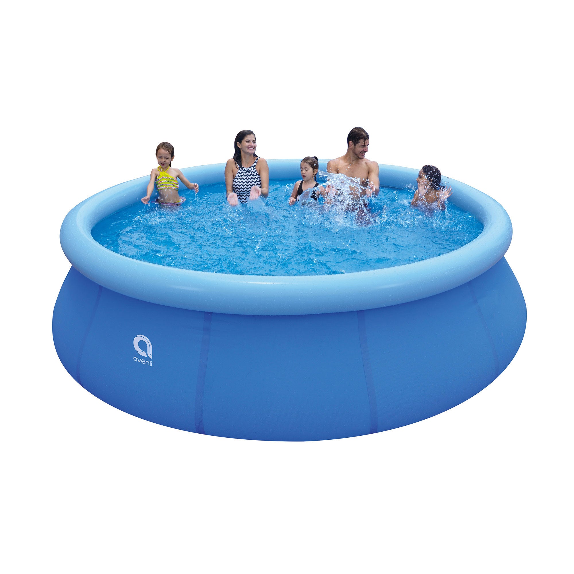 JLeisure 17808 12 Ft x 30" Prompt Set Inflatable Outdoor Backyard Swimming Pool - Smart-nests