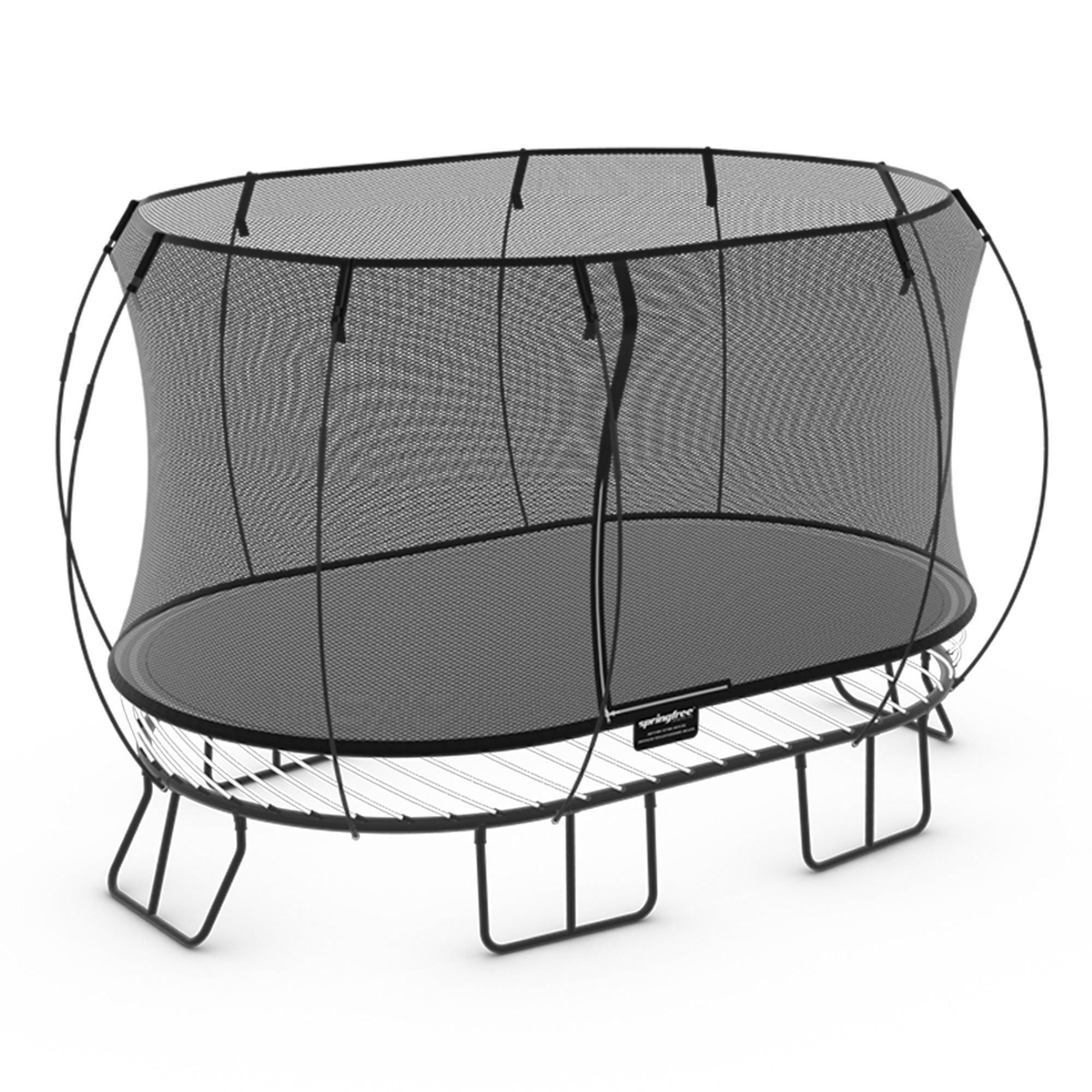 Springfree Trampoline Kids Outdoor Large Oval 8 x 13' Trampoline with Enclosure - Smart-nests