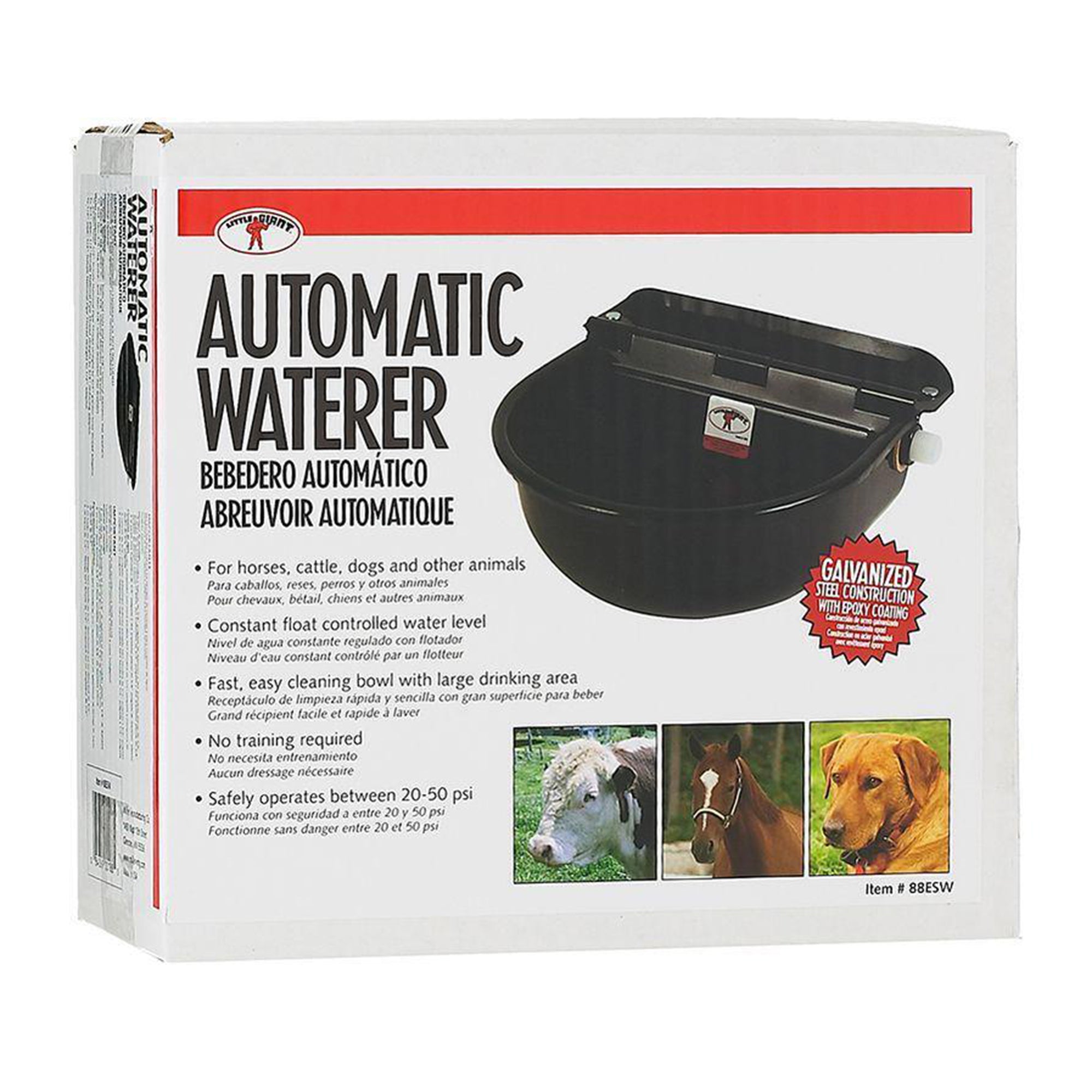 Little Giant Epoxy-Coated Steel All Purpose Automatic Stock Waterer (3 Pack) - Smart-nests