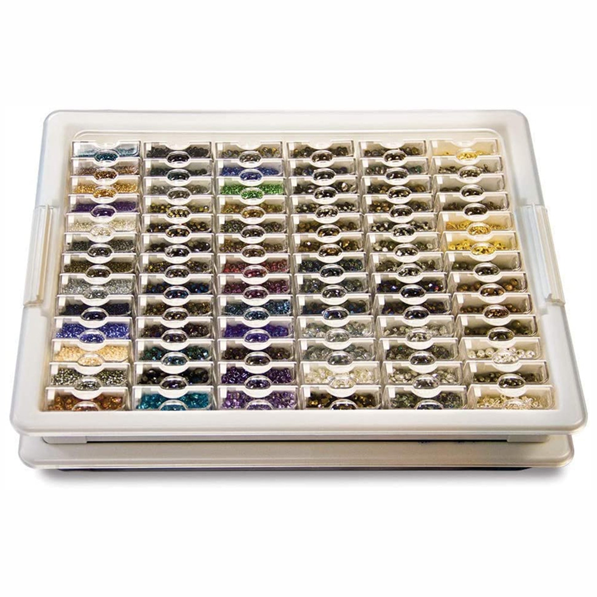 Elizabeth Ward Bead Storage Solutions 82 Piece Tiny Craft Supplies Organizer - Smart-nests