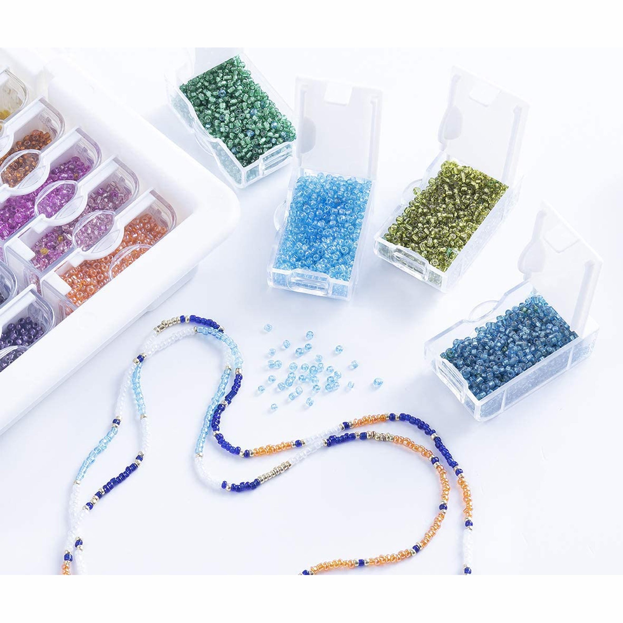 Elizabeth Ward Bead Storage Solutions 82 Piece Tiny Craft Supplies Organizer - Smart-nests