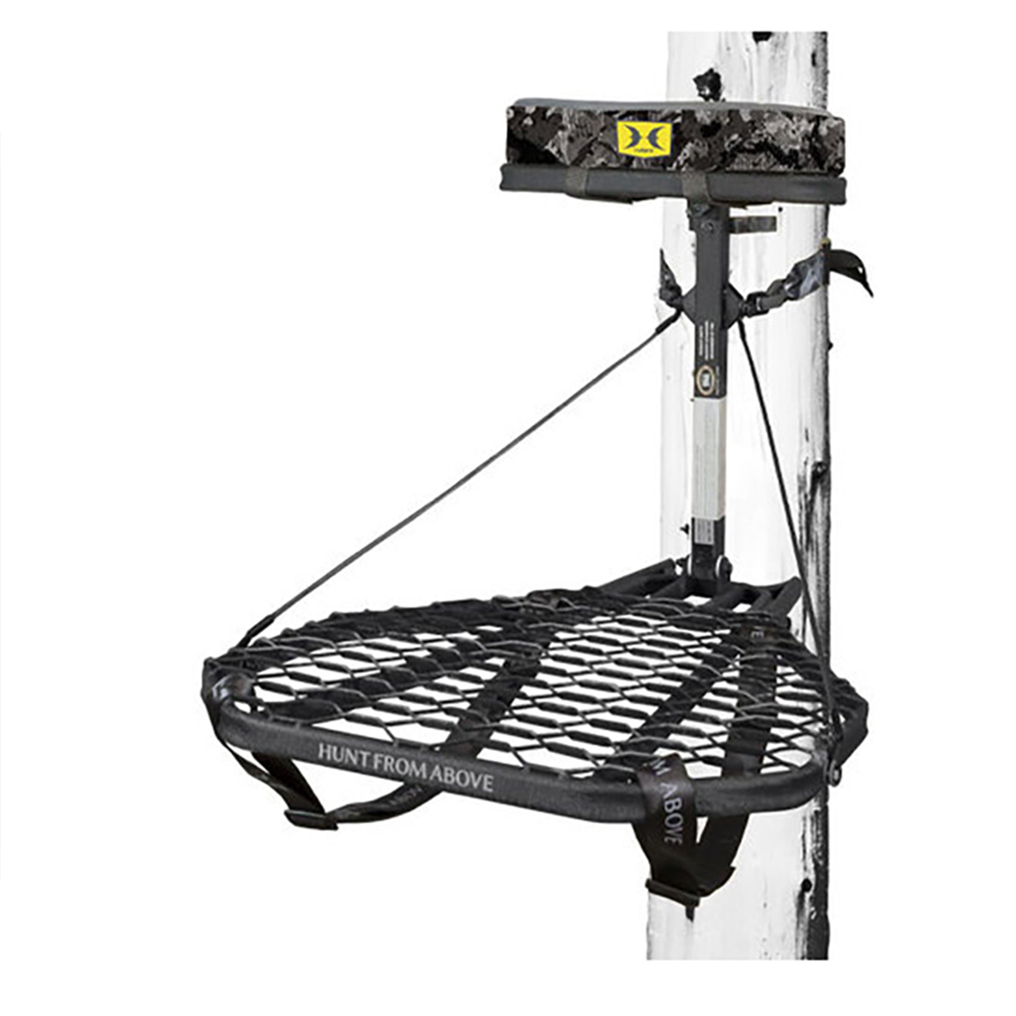 Hawk Ranger Traction Climbing Sticks with Treestand and Full Body Safety Harness - Smart-nests