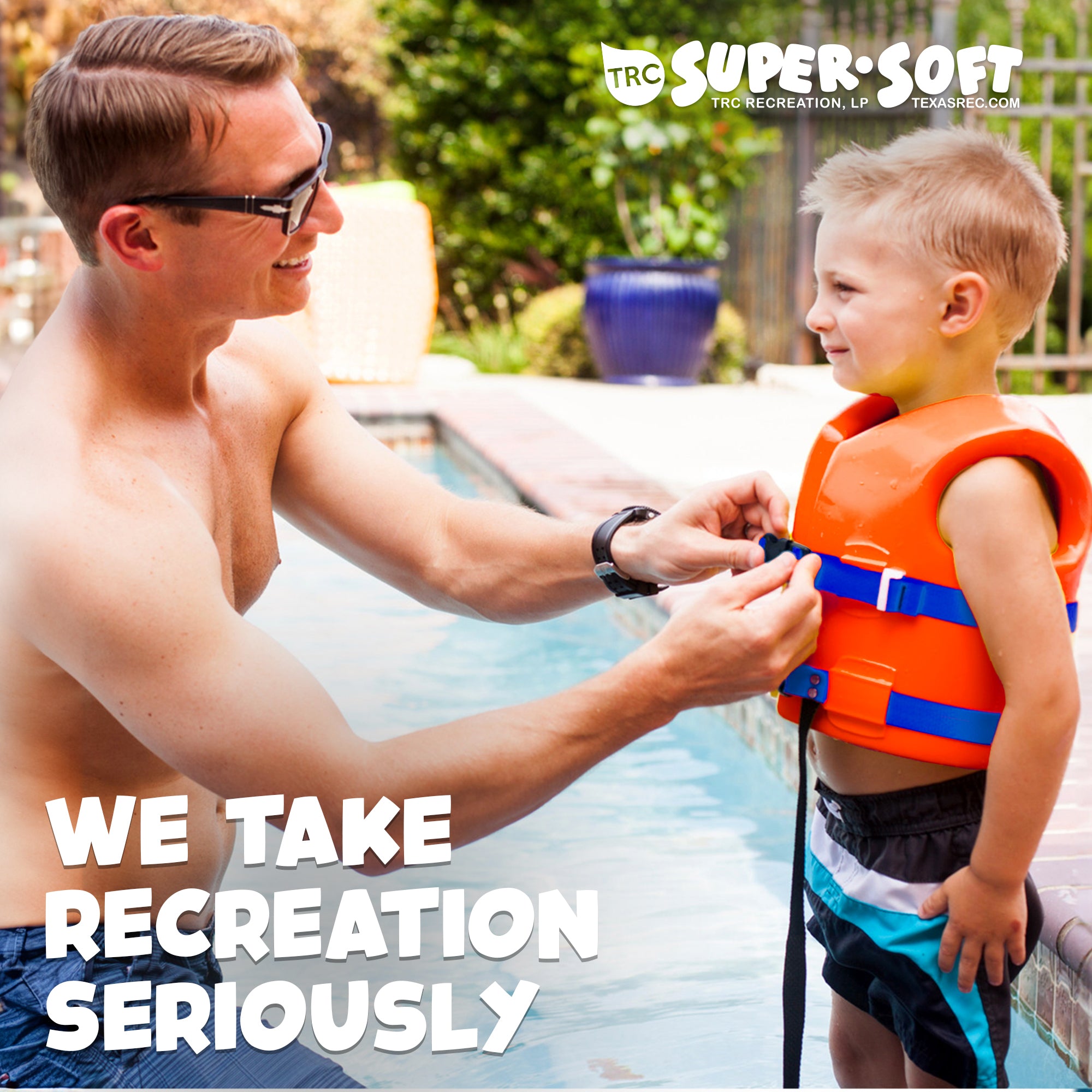 TRC Recreation Super Soft Child Life Jacket Swim Vest, Small, Sunset Orange - Smart-nests