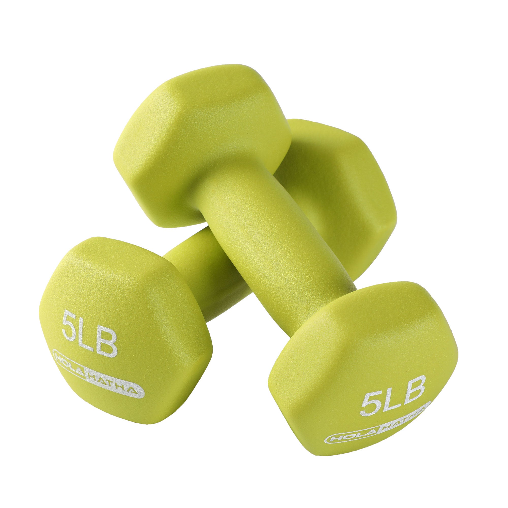 HolaHatha Neoprene Dumbbell Free Hand Weight Set with Storage Rack, Multicolor - Smart-nests