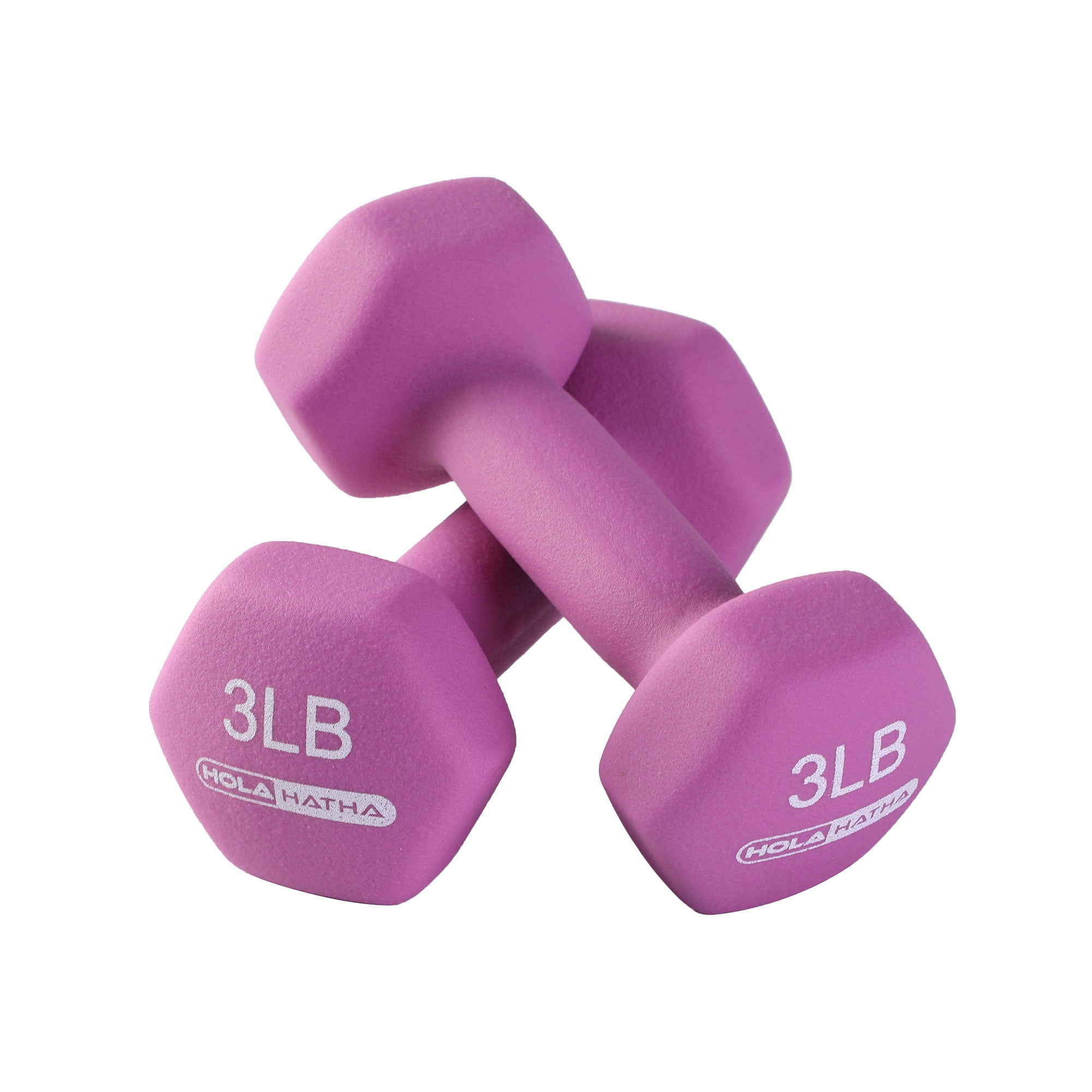 HolaHatha Neoprene Dumbbell Free Hand Weight Set with Storage Rack, Multicolor - Smart-nests