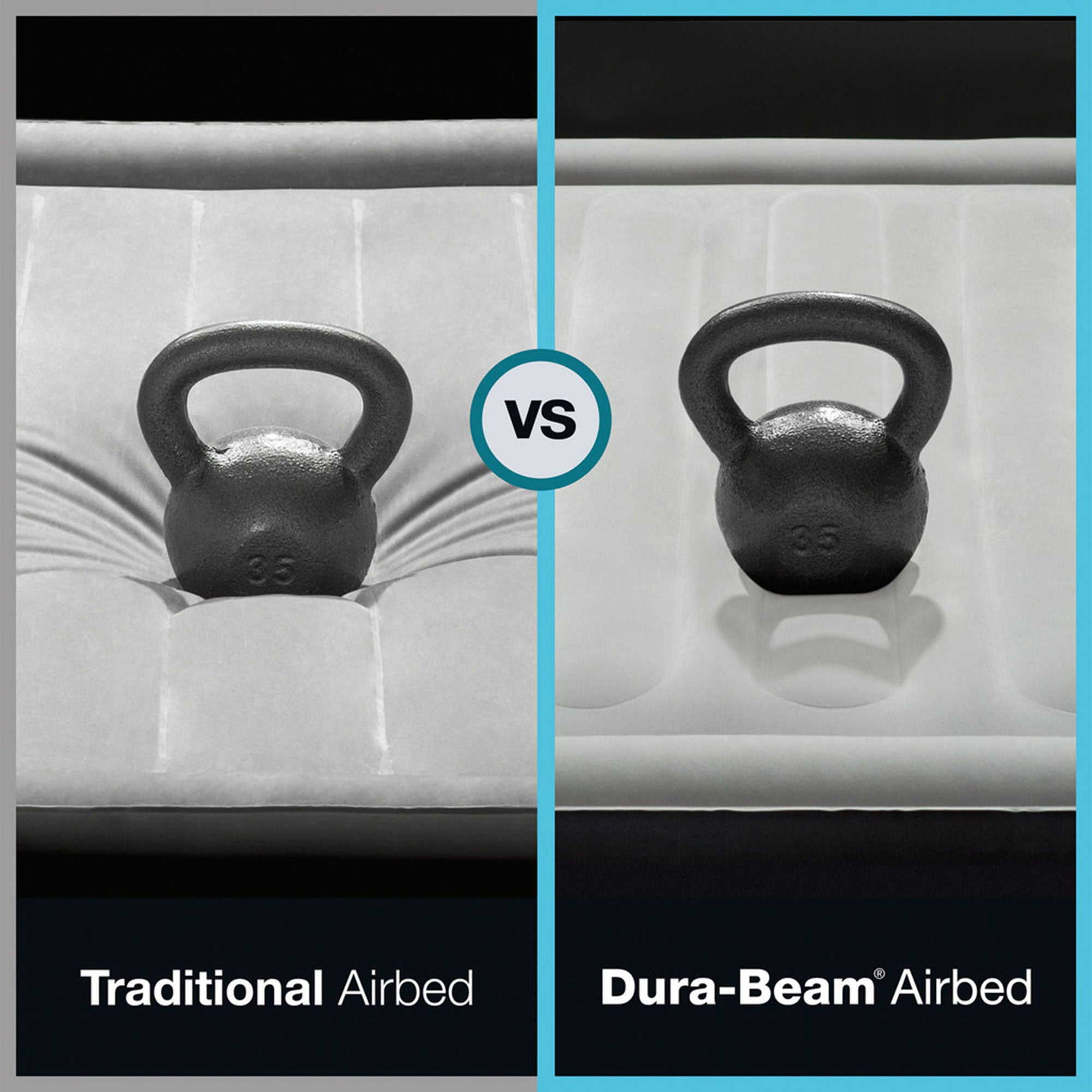 Intex TruAire Luxury Queen Air Mattress Airbed w/ Lumbar Support & Built in Pump - Smart-nests