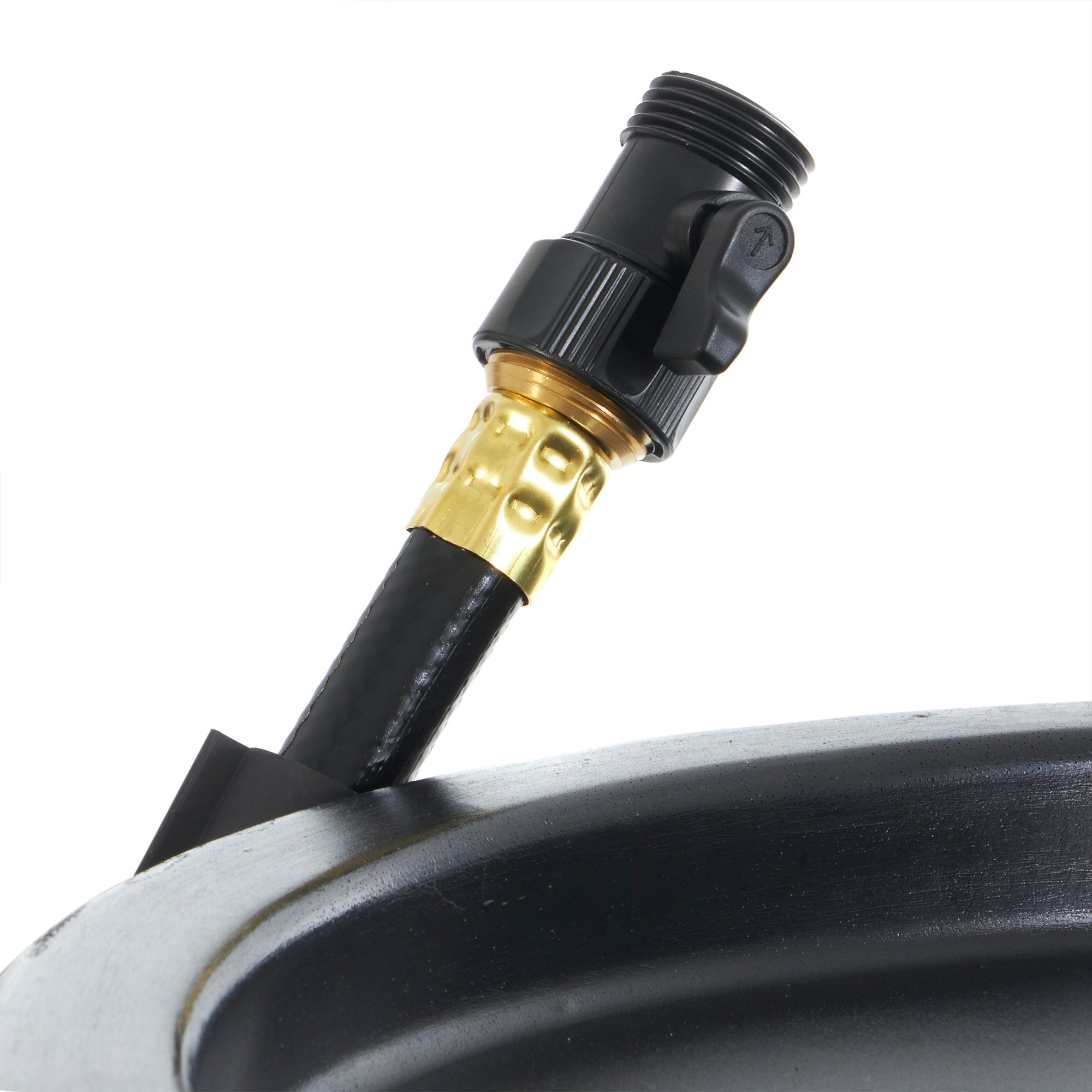 FCMP Outdoor RC45 45 Gallon Outdoor Rain Water Catcher Barrel Container, Black - Smart-nests