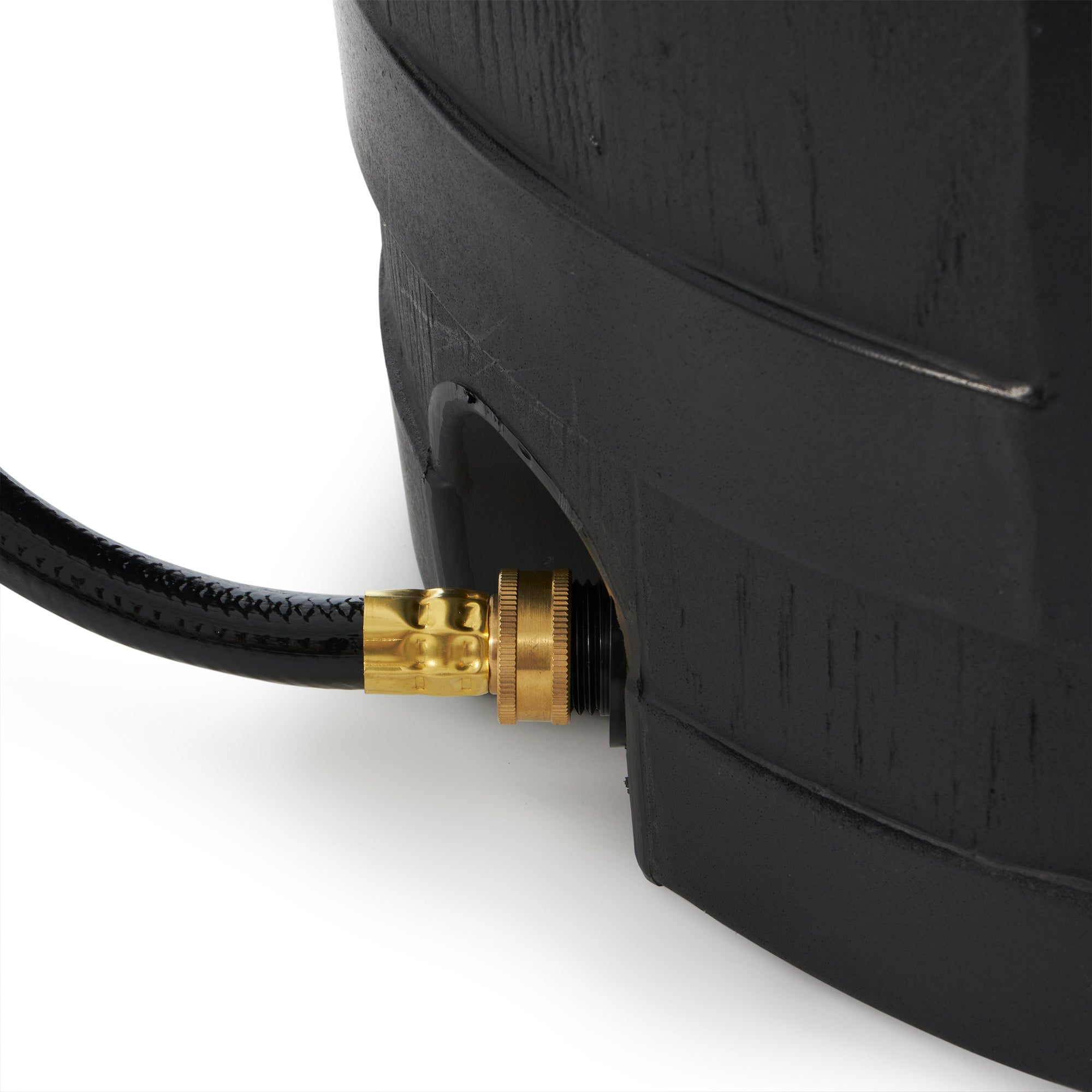FCMP Outdoor RC45 45 Gallon Outdoor Rain Water Catcher Barrel Container, Black - Smart-nests