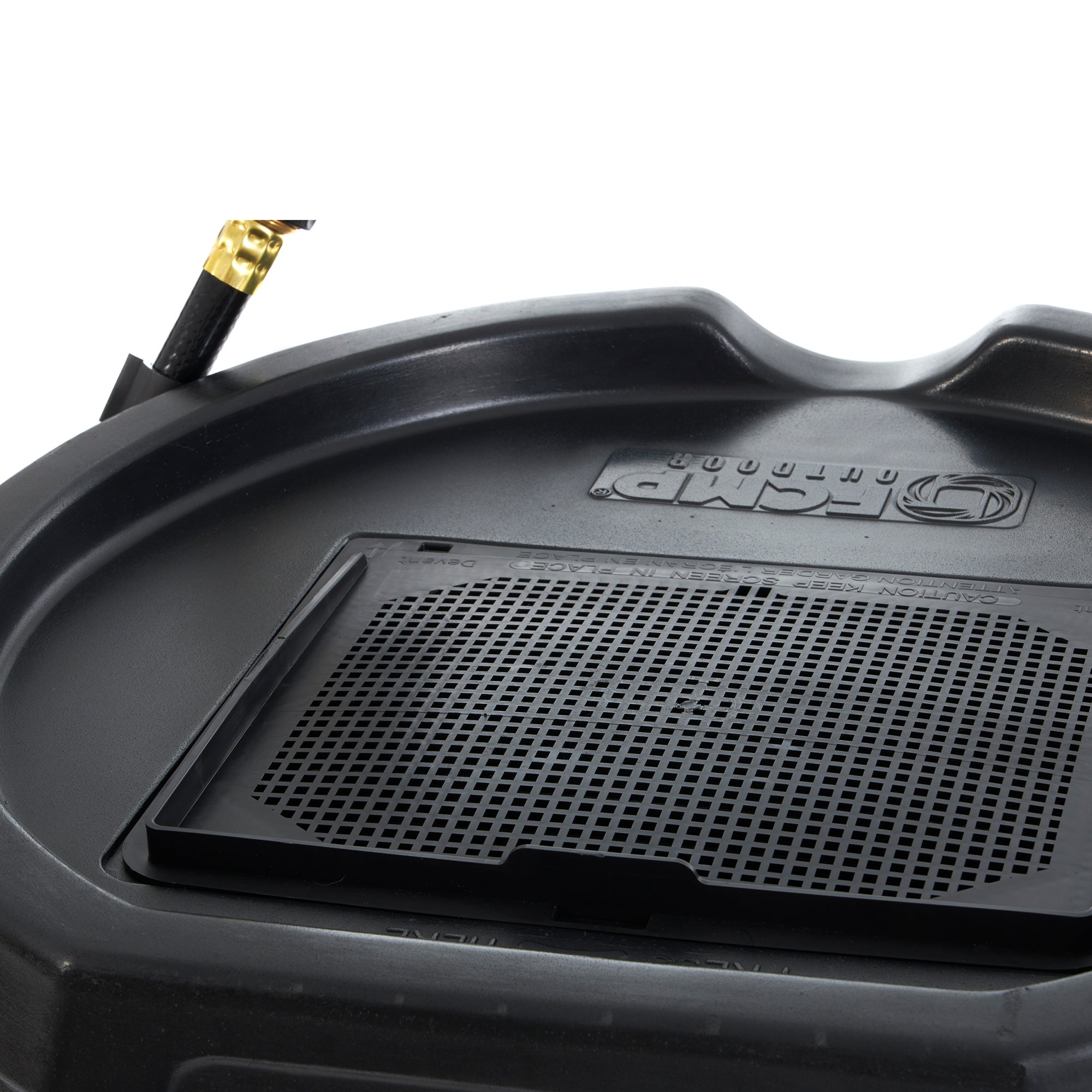 FCMP Outdoor RC45 45 Gallon Outdoor Rain Water Catcher Barrel Container, Black - Smart-nests