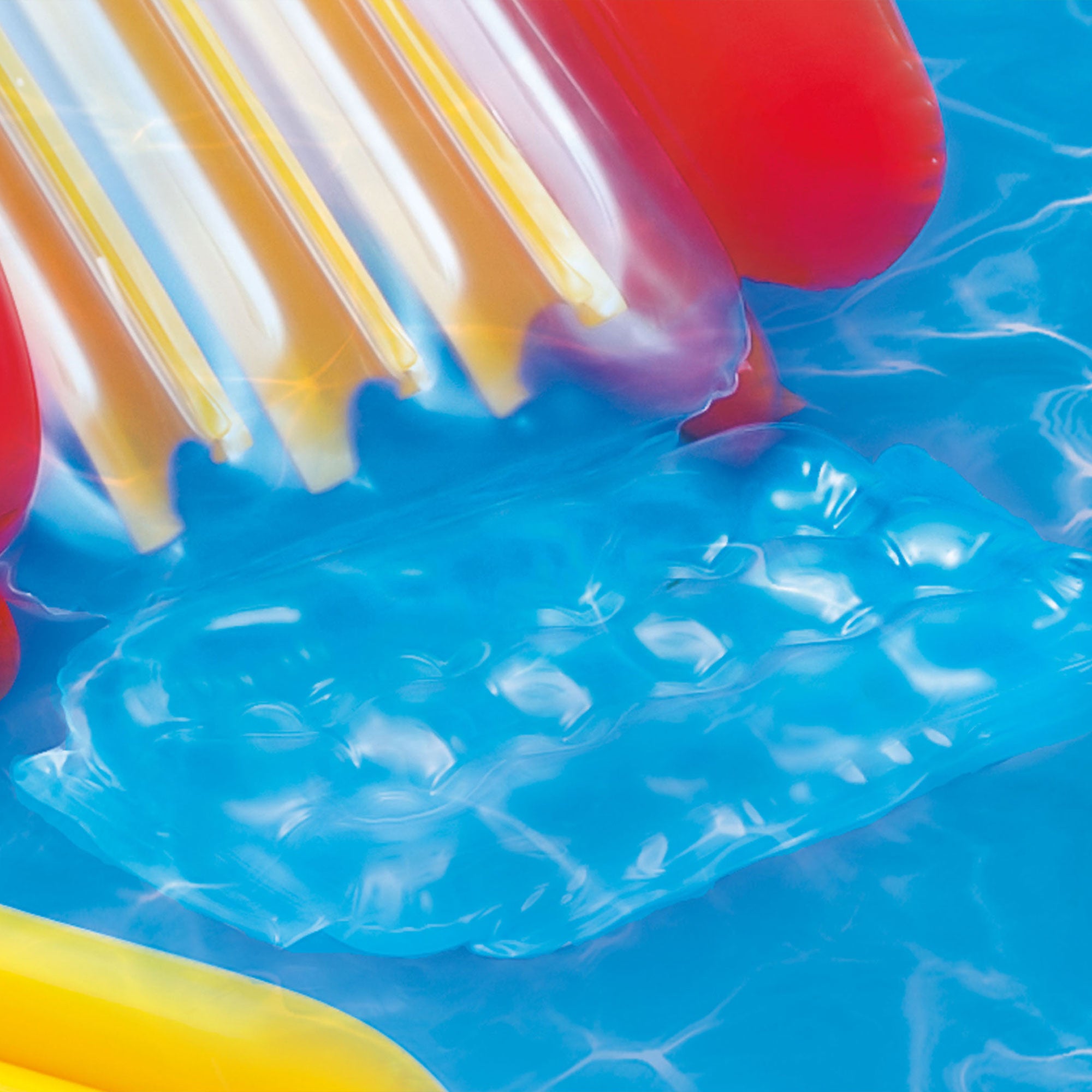 Intex 9.75 x 6.3 Foot Rainbow Slide Inflatable Pool and Water Slide Ring Center - Smart-nests