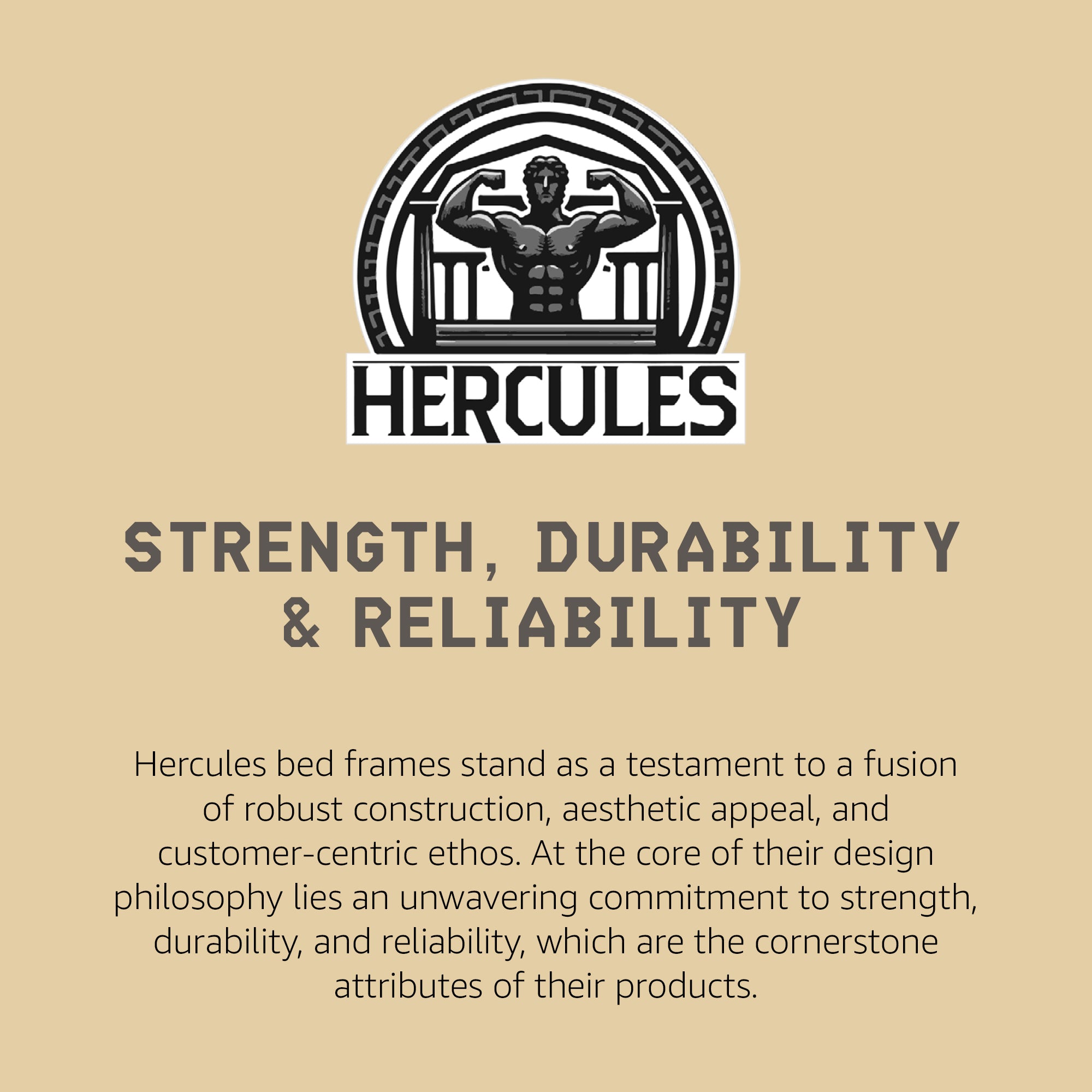 Hercules 4 Inch Low Profile Foundation Mattress Box Spring Replacement, Queen - Smart-nests
