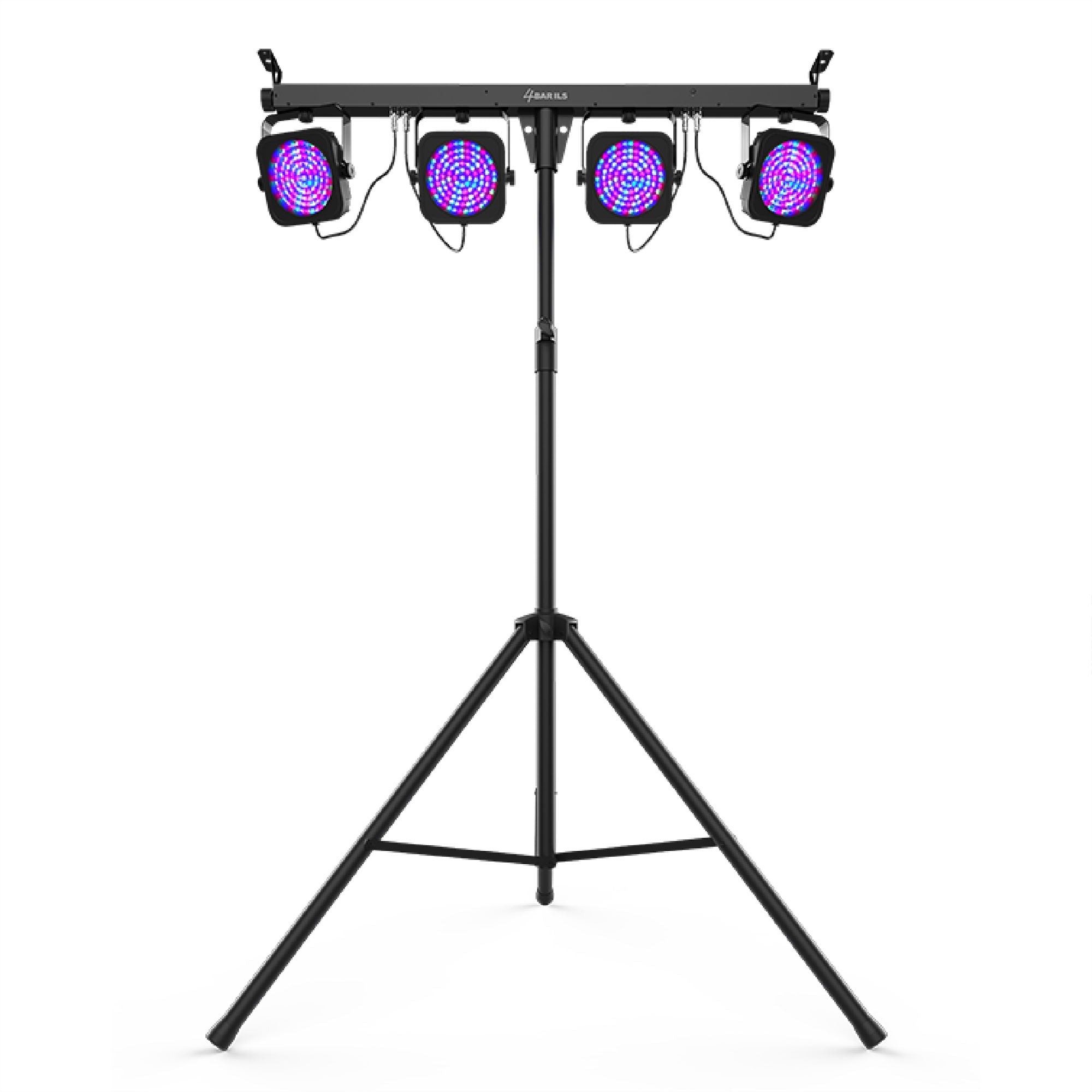 CHAUVET 4 BAR 4BAR DMX LED Stage Wash Light System w/ Case, Foot Switch & Tripod - Smart-nests