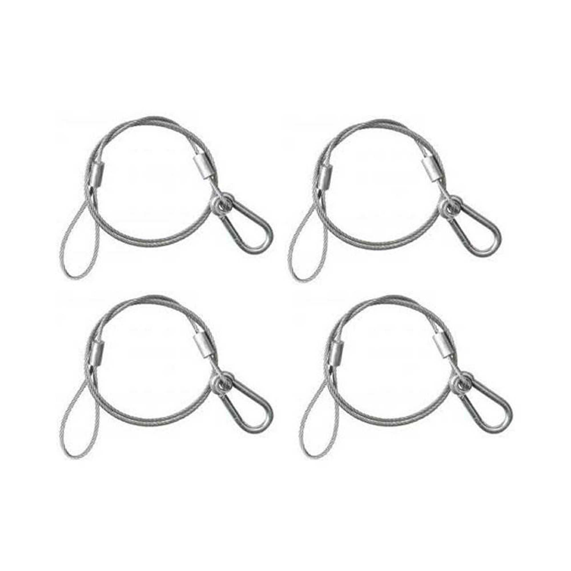 (4) Chauvet CH-05 31" Safety Clamp Lighting Cable Wires - 700Lb Capacity - Smart-nests