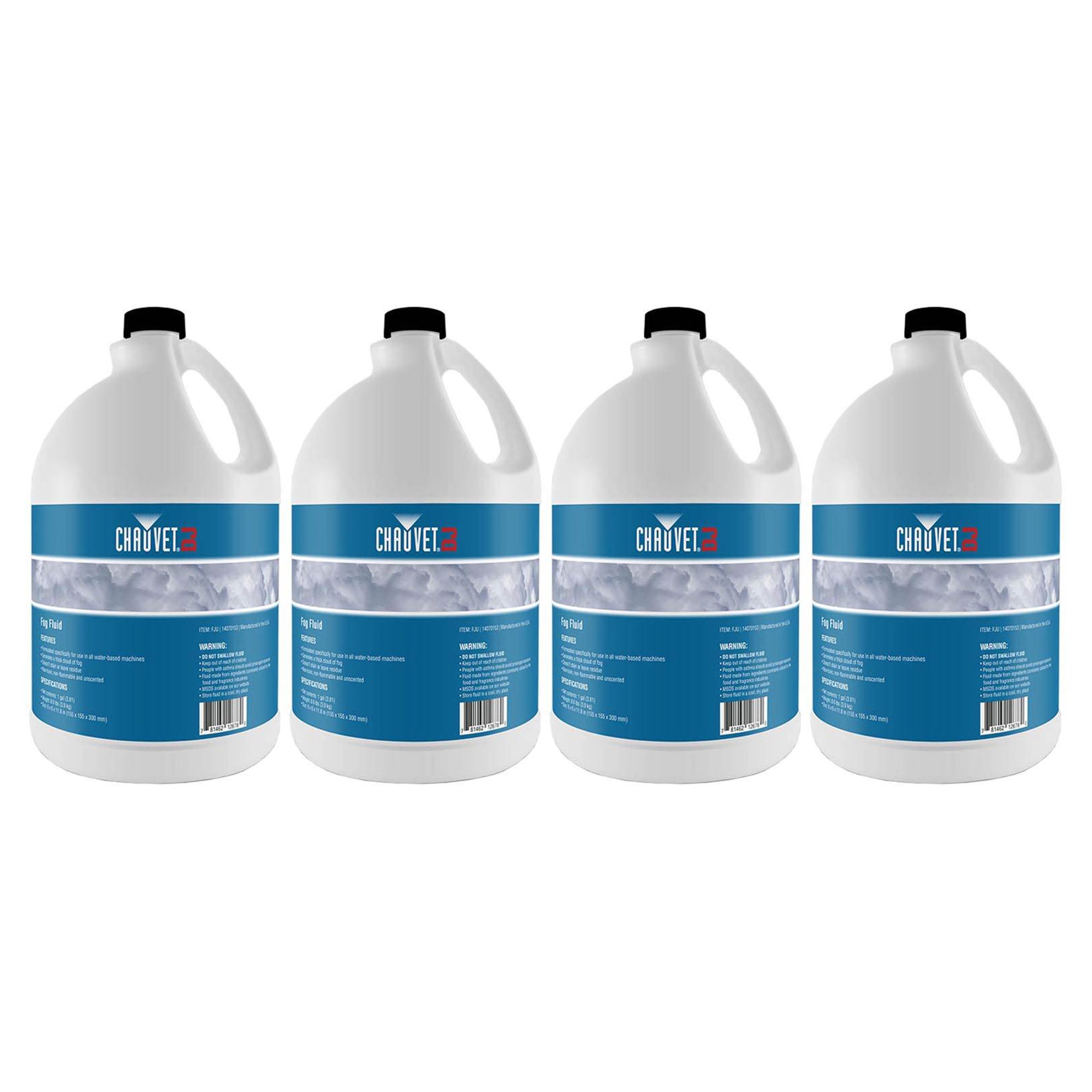 Chauvet DJ 1 Gallon of Water Based Unscented Fog Machine Juice, (4 Pack) - Smart-nests