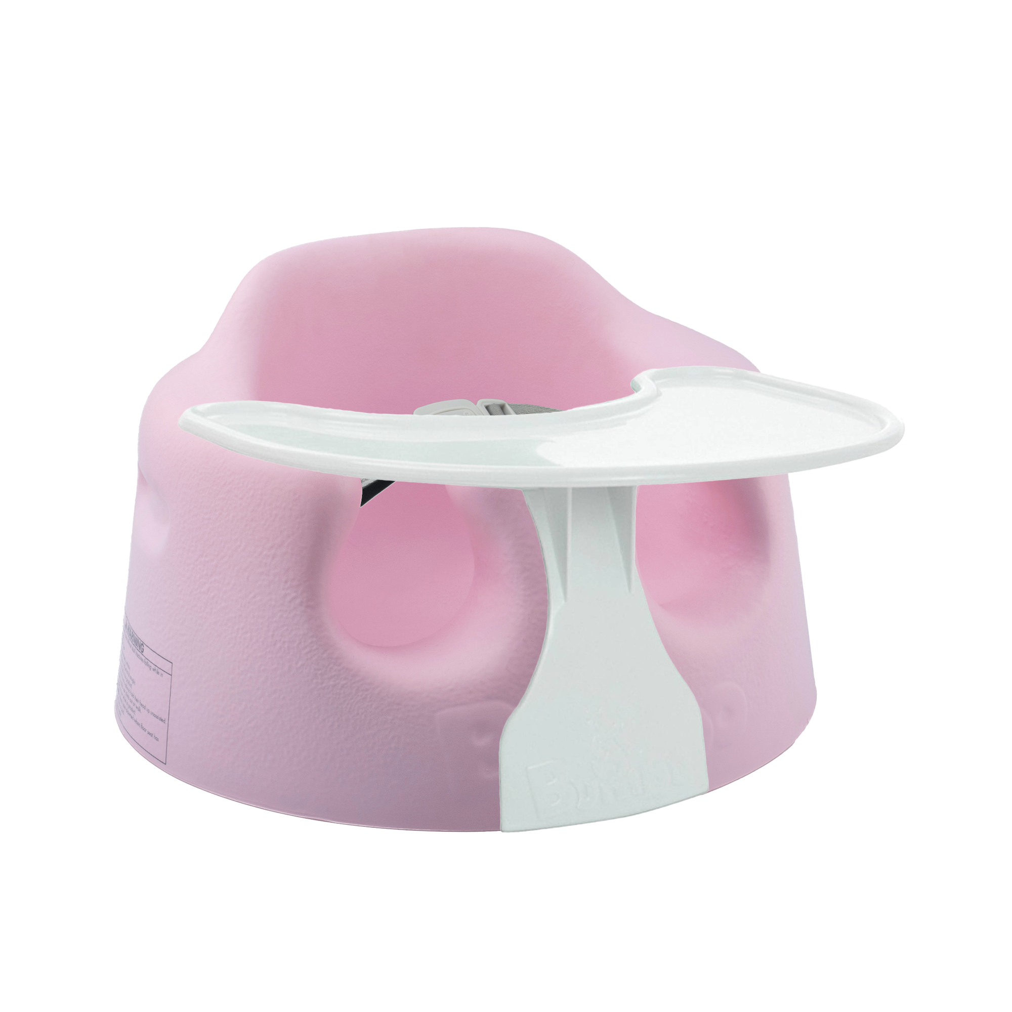 Bumbo Baby Infant Portable Foam Floor Seat with Play Top Tray Attachment, Pink - Smart-nests