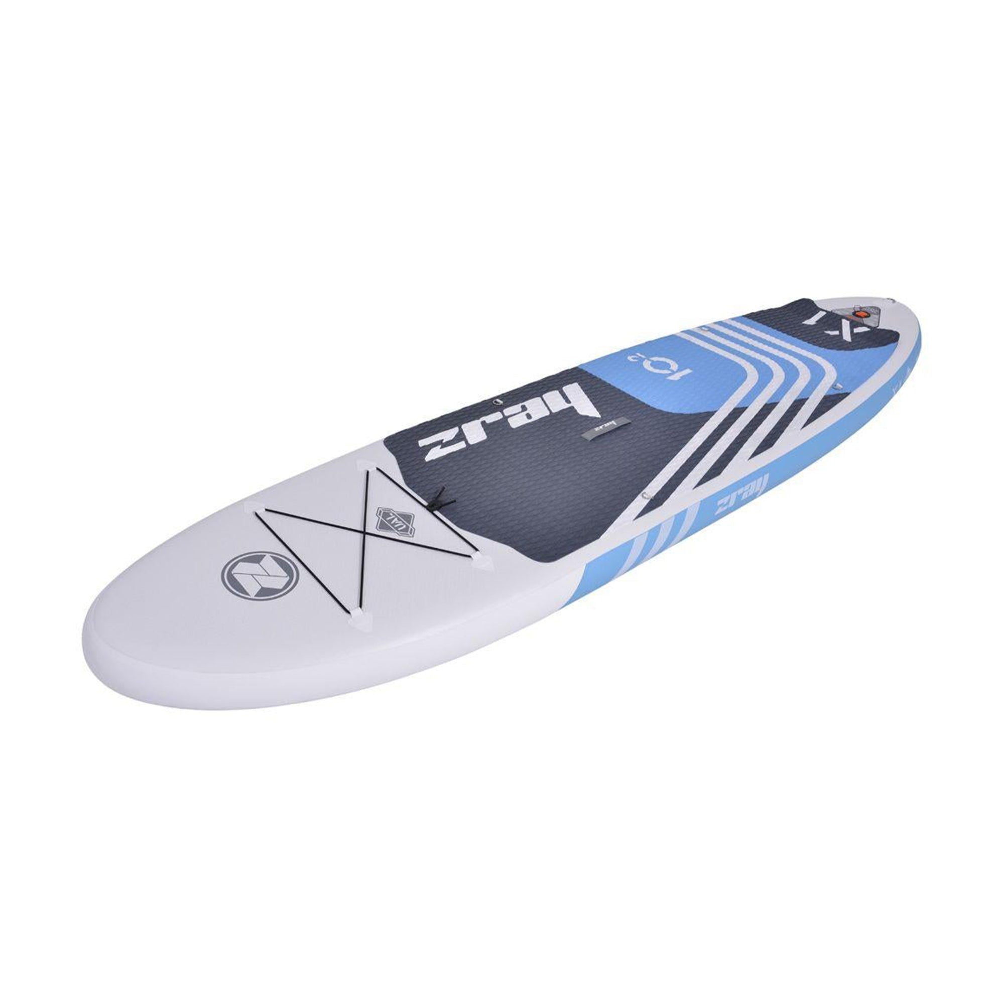 10'2" X-Rider X1 Inflatable SUP All Around Paddle Board Kit,Blue/White(Open Box) - Smart-nests