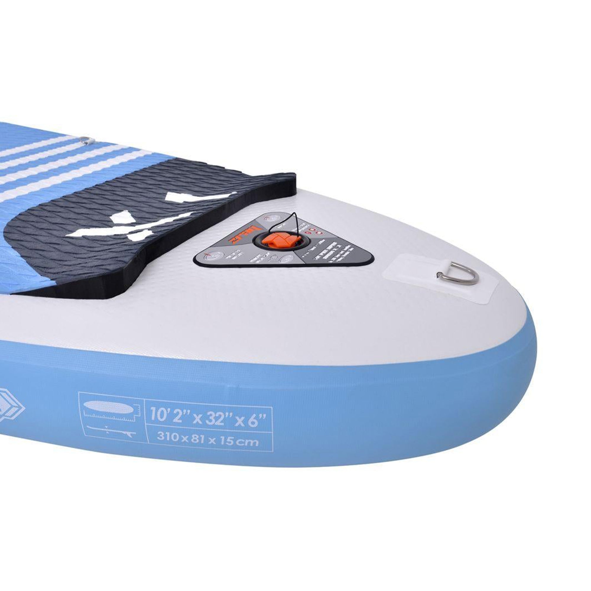 10'2" X-Rider X1 Inflatable SUP All Around Paddle Board Kit,Blue/White(Open Box) - Smart-nests