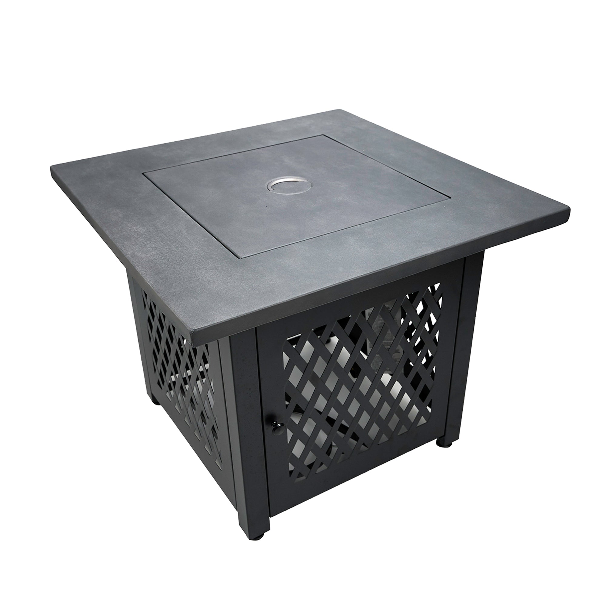Endless Summer Charles 30 Inch Square Outdoor UV Printed LP Gas Fire Pit Table - Smart-nests