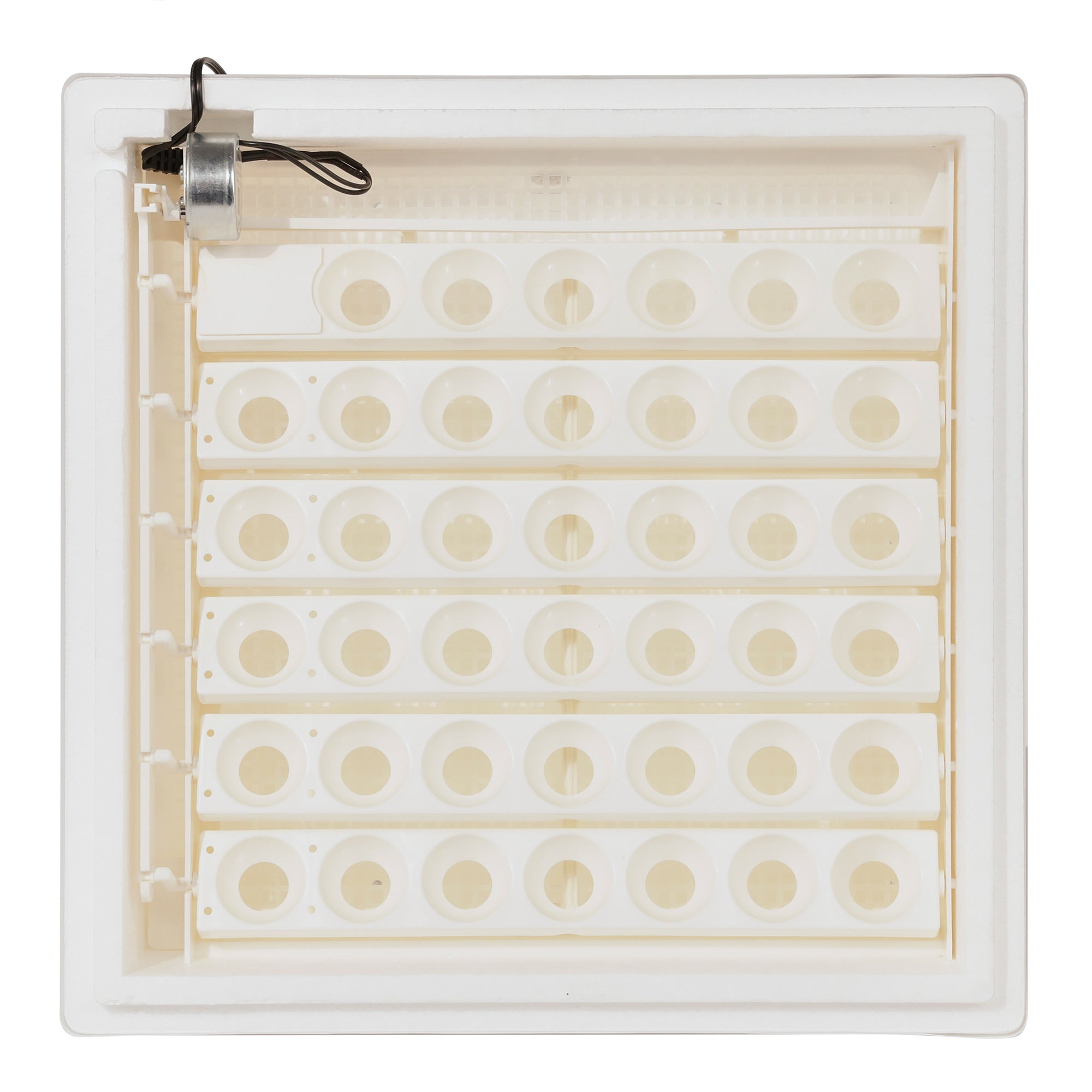 Farm Innovators 4250 Digital Circulated Air Incubator, w/Auto Egg Turner, White - Smart-nests