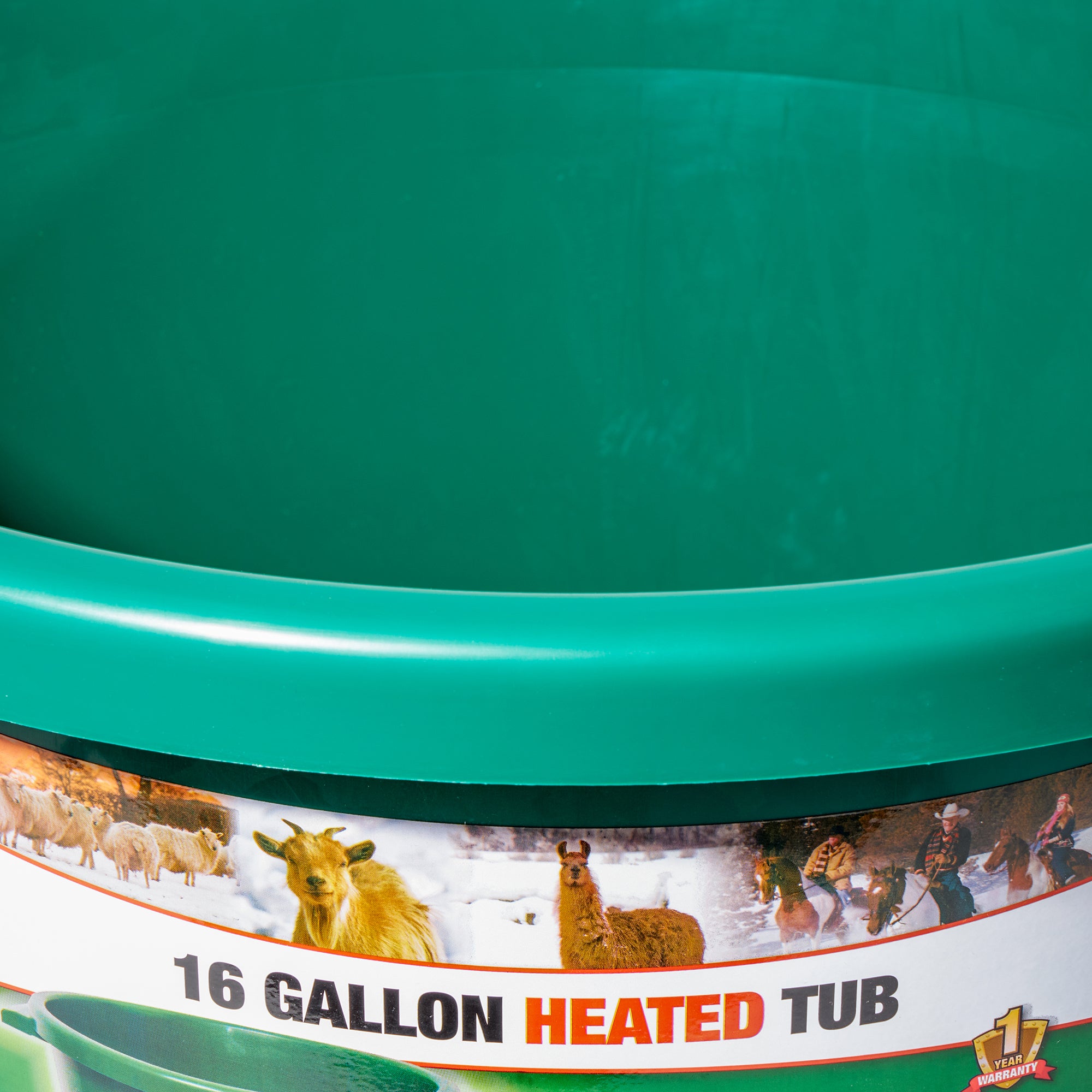 Farm Innovators Heated Bucket, Livestock Water Bowl w/Heating Element, 16 Gallon - Smart-nests