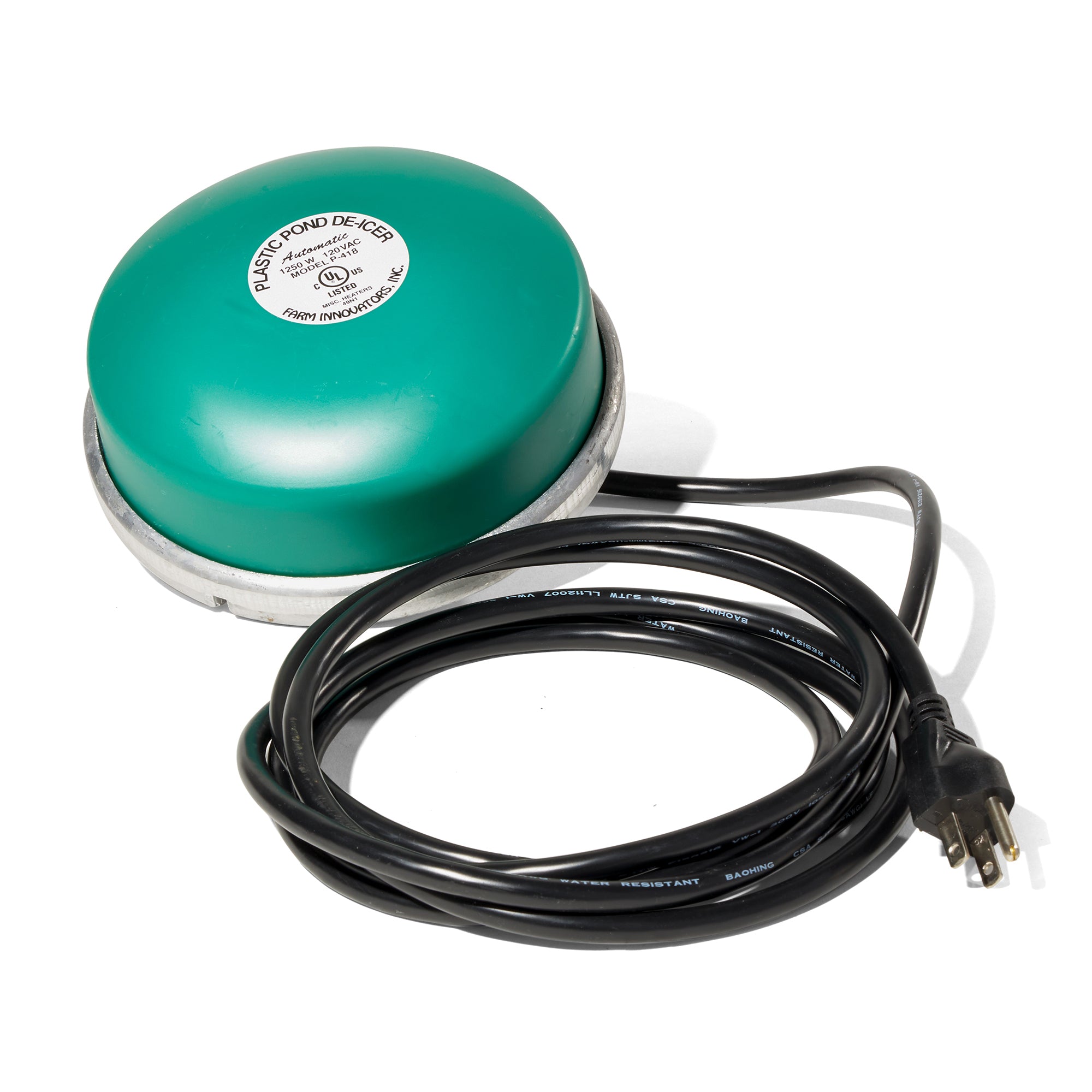 Farm Innovators P-418 Cast Aluminum 1250 Watt All Pond Floating De-Icer Heater - Smart-nests