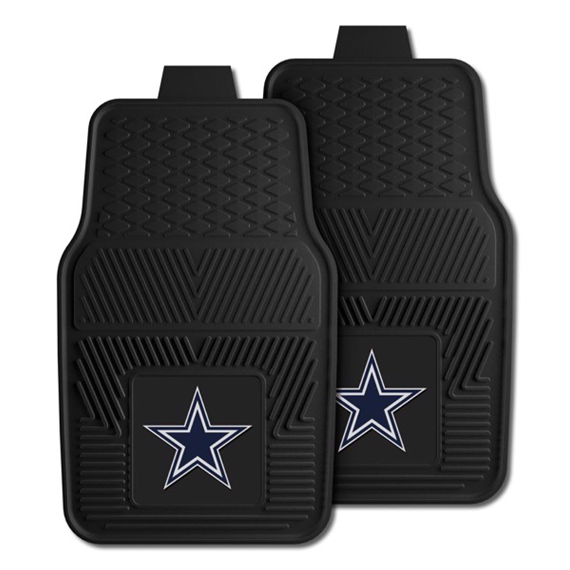 Fanmats 27 x 17 Inch Vinyl Front Car Floor Mat 2 Piece Set, NFL Dallas Cowboys - Smart-nests