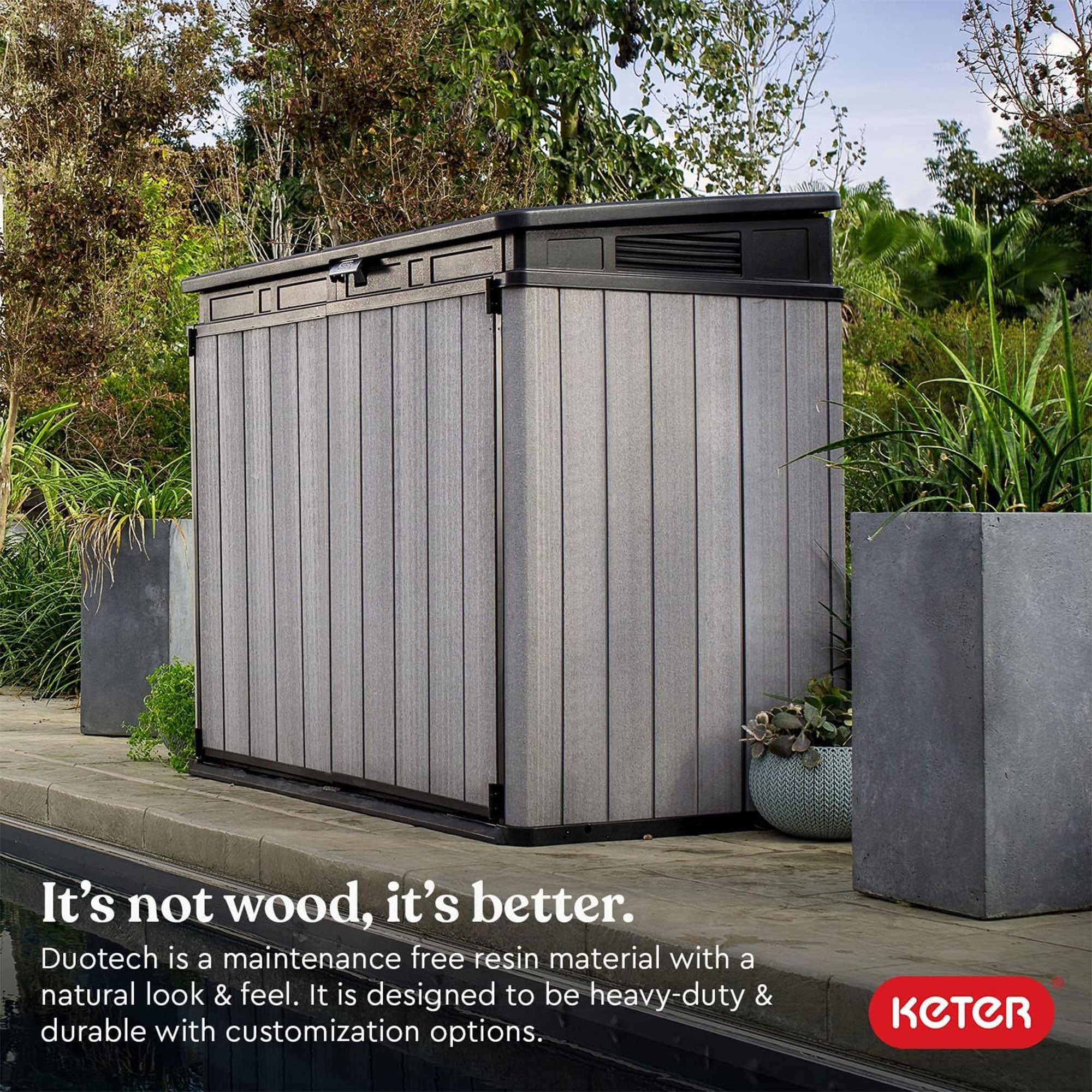 Keter KET-237831 Elite Store Outdoor Storage Shed Patio Furniture for Tools - Smart-nests
