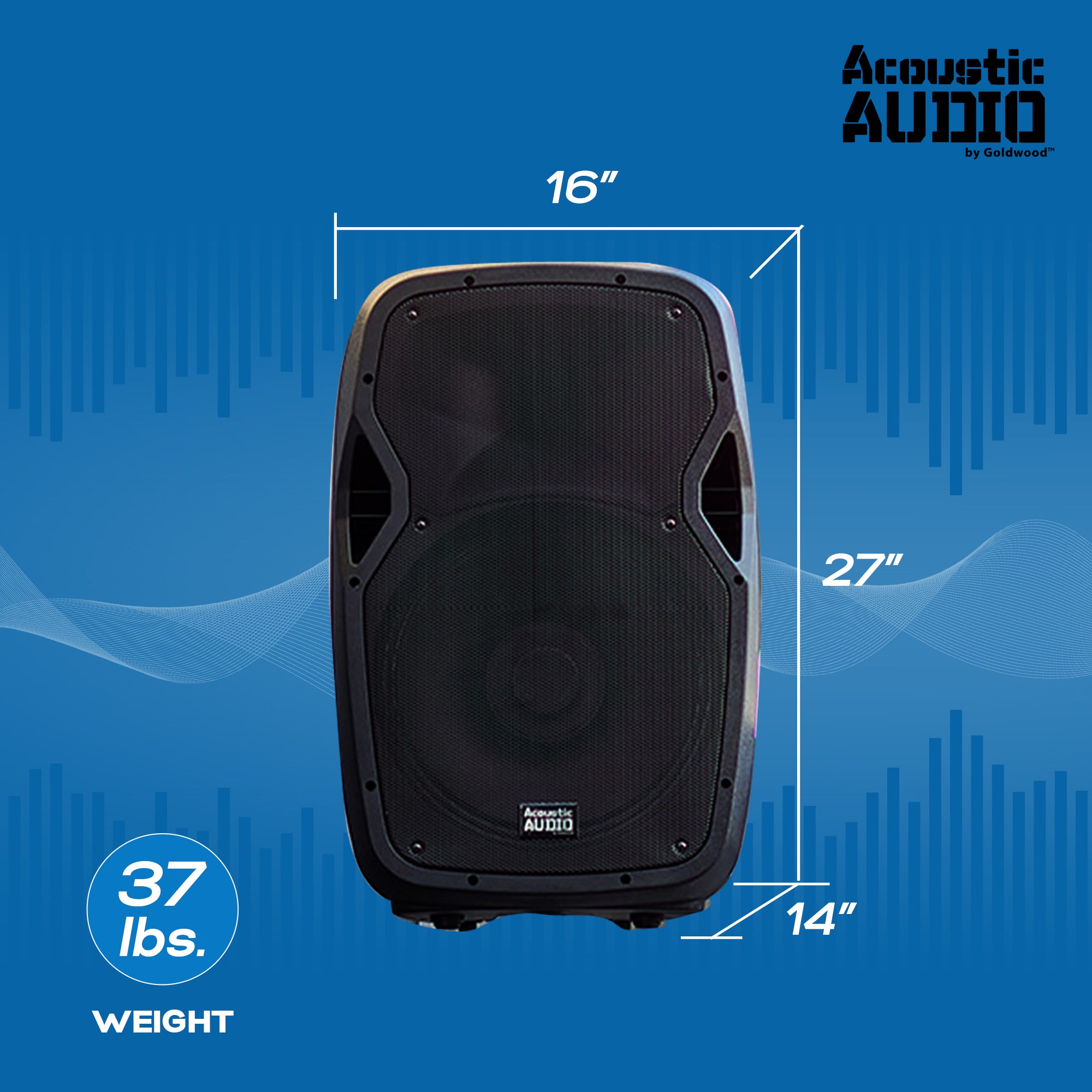 Acoustic Audio by Goldwood AA15LBS 15 Inch 1000W Bluetooth LED Speaker System - Smart-nests
