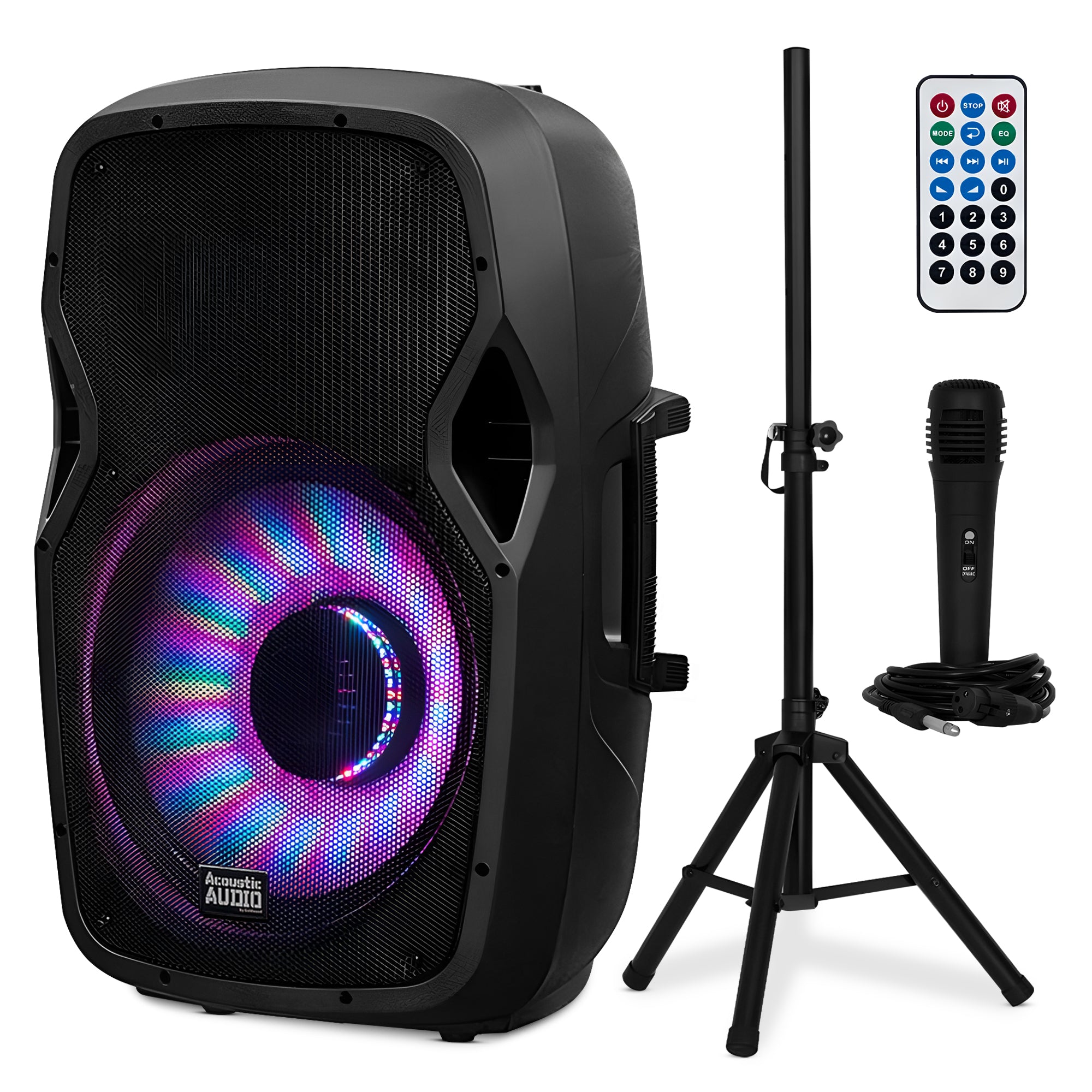 Acoustic Audio by Goldwood AA15LBS 15 Inch 1000W Bluetooth LED Speaker System - Smart-nests
