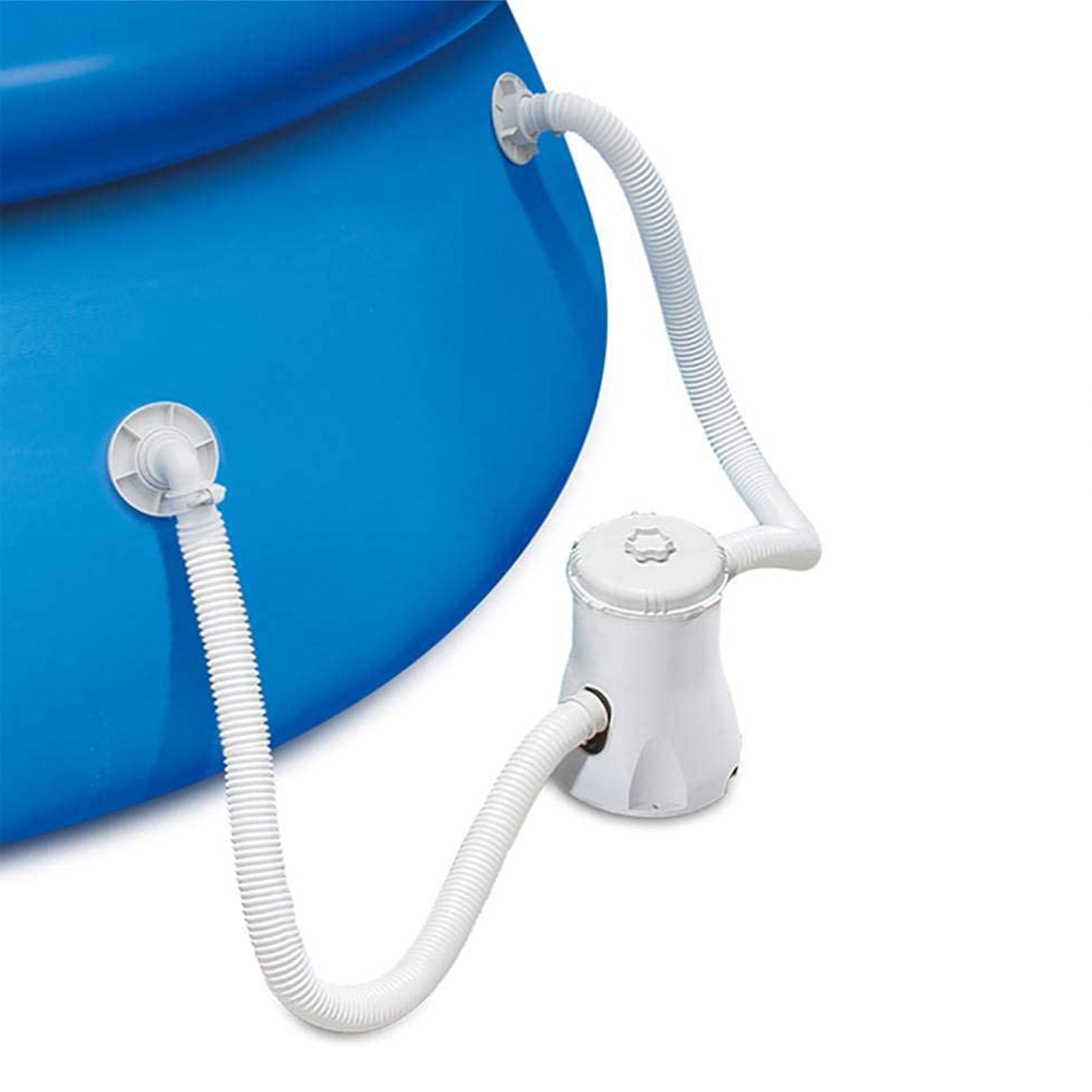 10 Feet by 30 Inch Above Ground Inflatable Swimming Pool w/ Pump (Open Box) - Smart-nests
