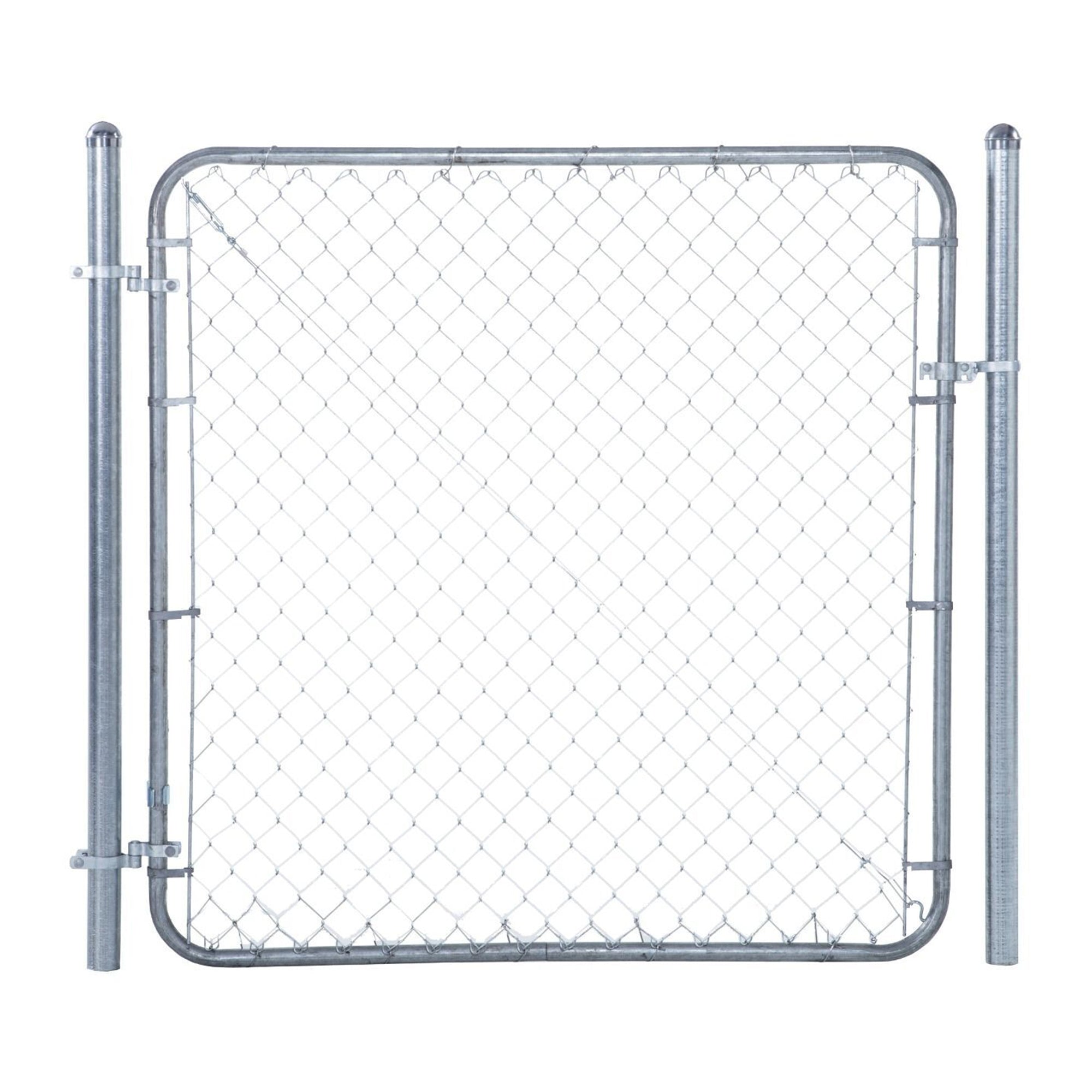 Adjust-A-Gate Fit-Right Chain Link Fence Walk-Through Gate Kit (24"-72"W x 6'H) - Smart-nests