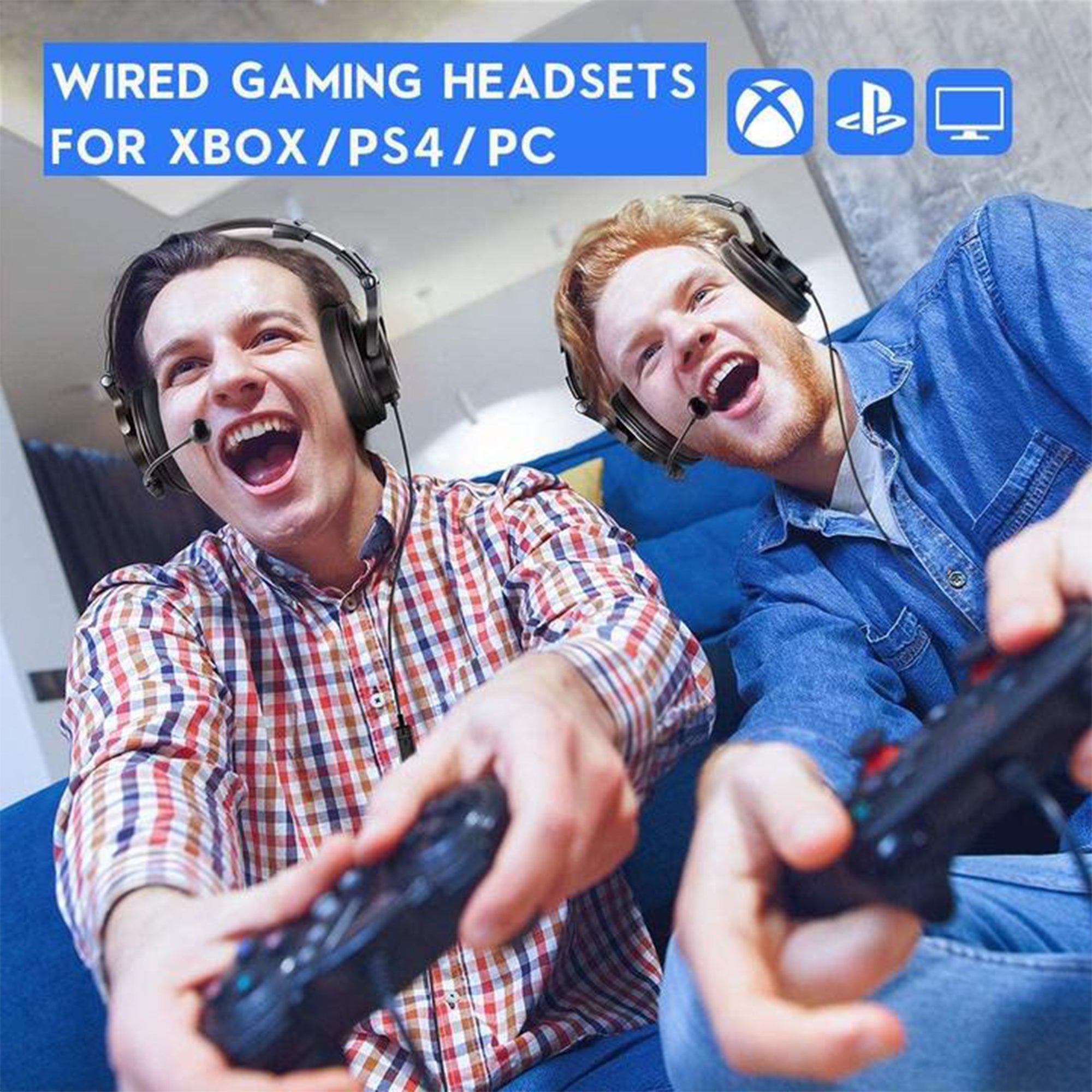 OneOdio A71D Computer Gaming Wired Over Ear Headset with Detachable Microphone - Smart-nests