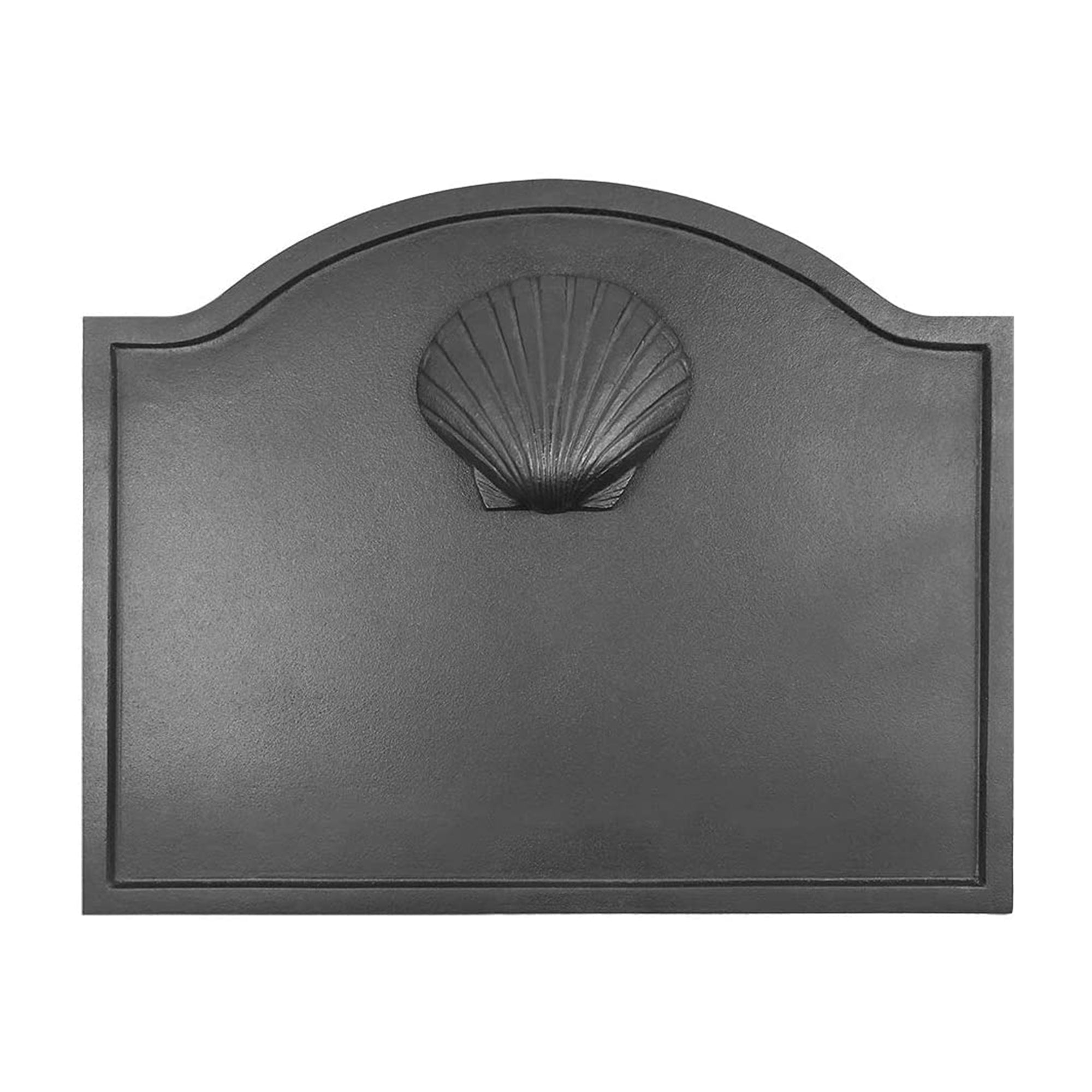 Minuteman International CFB-13 Cast Iron Shell Fireplace Fireback, Large, Black - Smart-nests