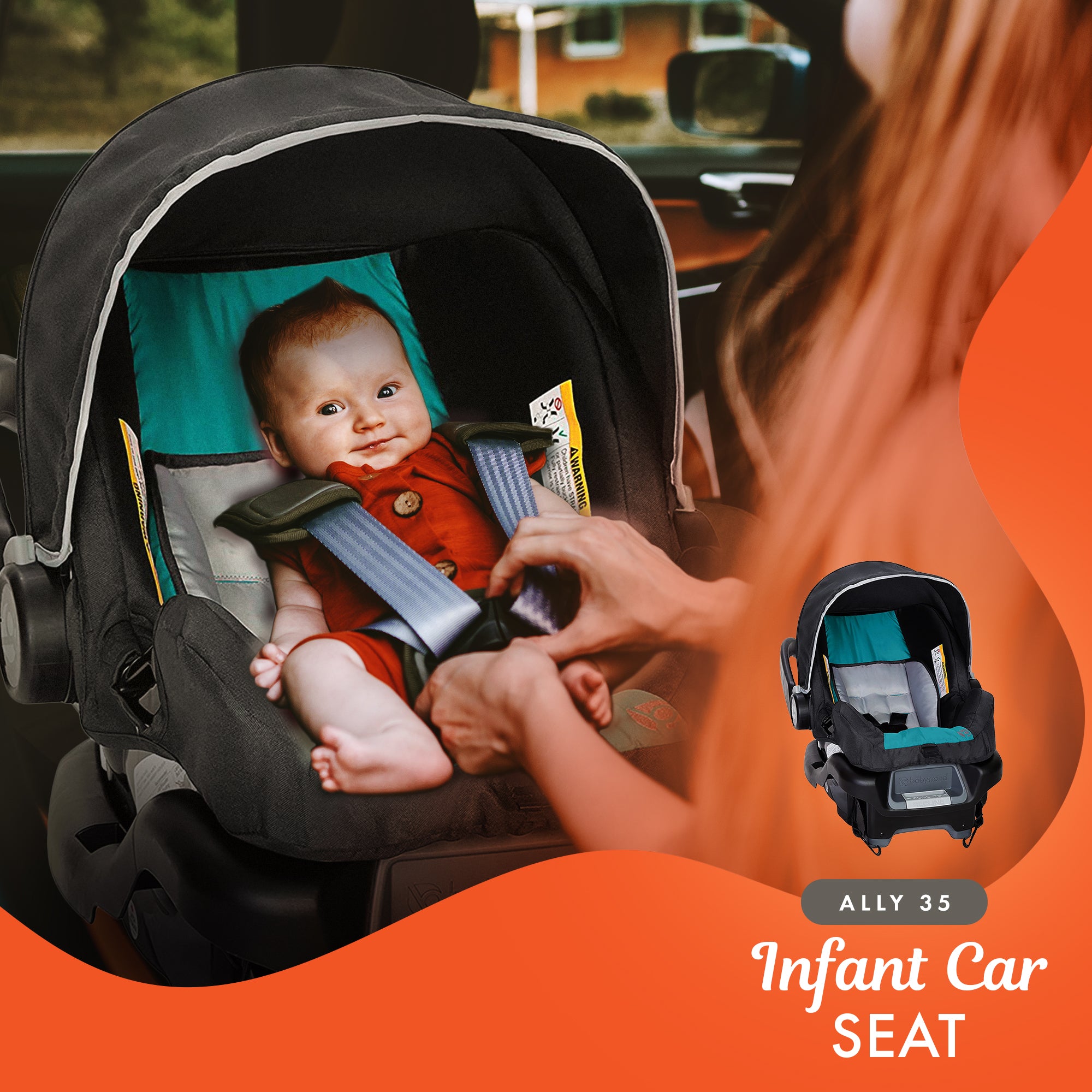 Baby Trend Pathway 35 Jogger Infant Baby Jogger Stroller Travel System, Teal - Smart-nests