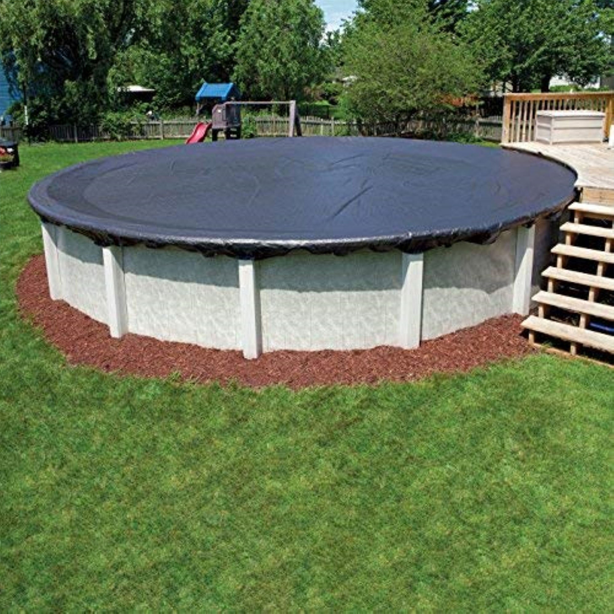 Swimline PCO827 24' Round Above Ground Swimming Winter Cover (Pool Cover Only) - Smart-nests