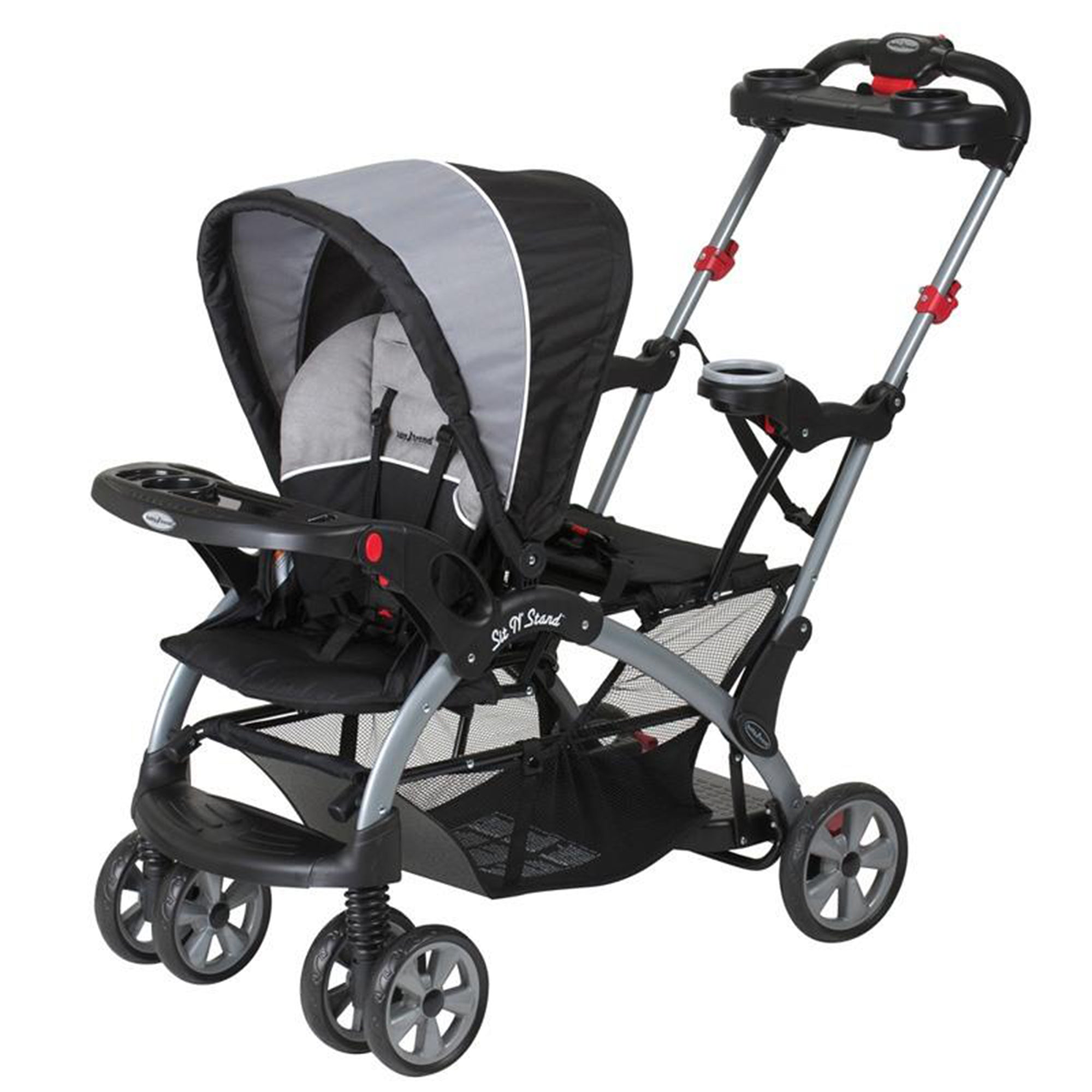 Baby Trend Sit N' Stand Foldable Front and Rear Seat Ultra Stroller, Phantom - Smart-nests