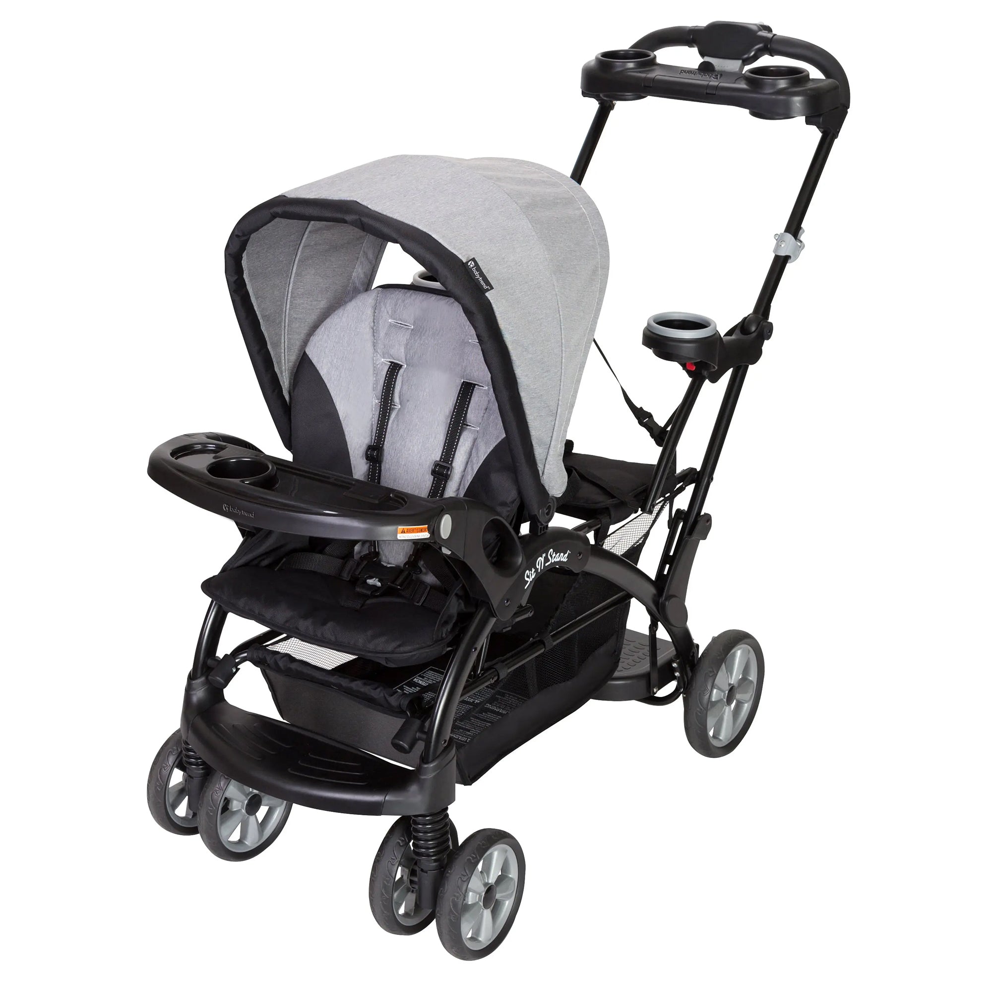Baby Trend Sit N' Stand Foldable Front & Rear Seat Ultra Stroller, Morning Mist - Smart-nests