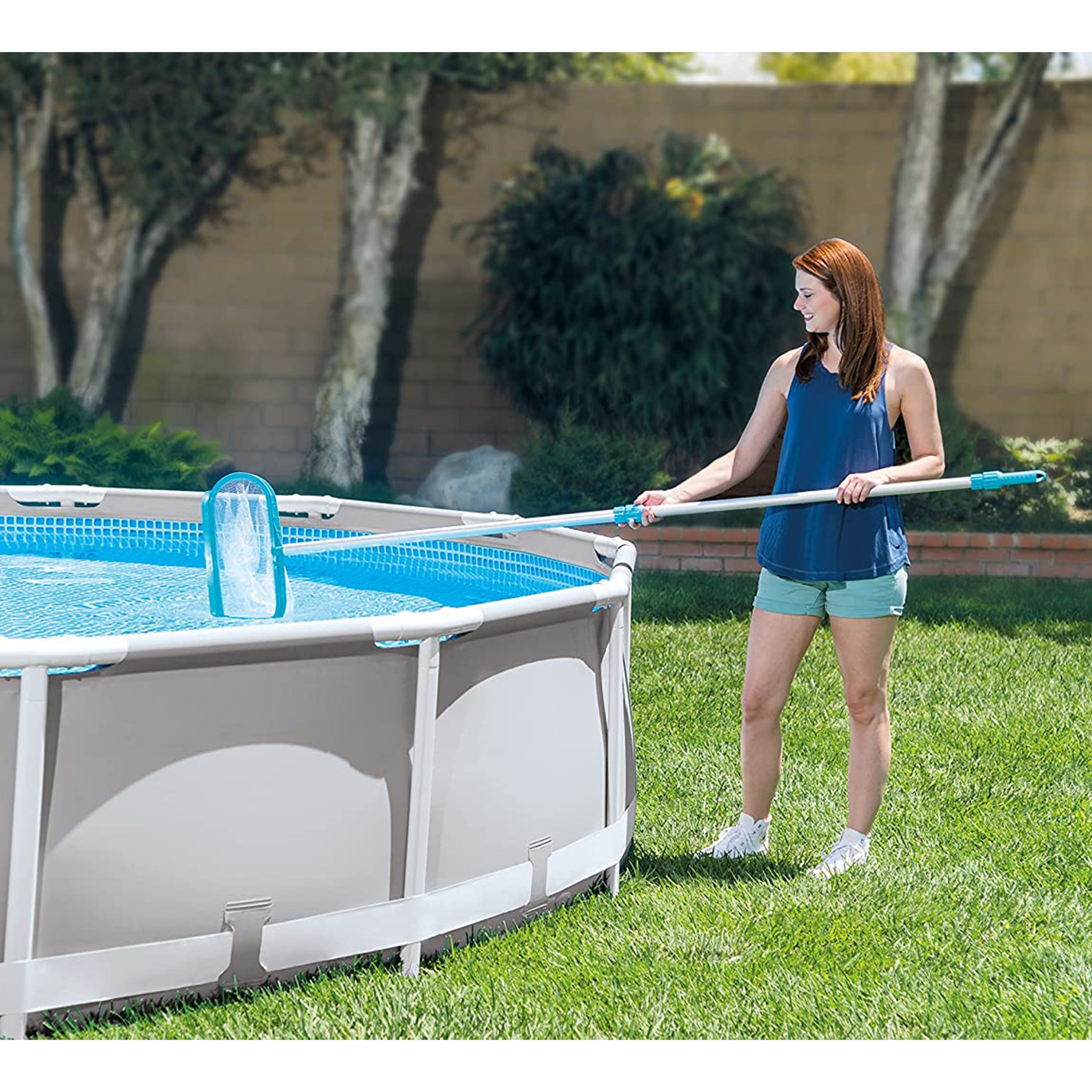 Intex Deluxe Pool Maintenance Kit w/ Vacuum for 800 GPH 28003E (Open Box) - Smart-nests