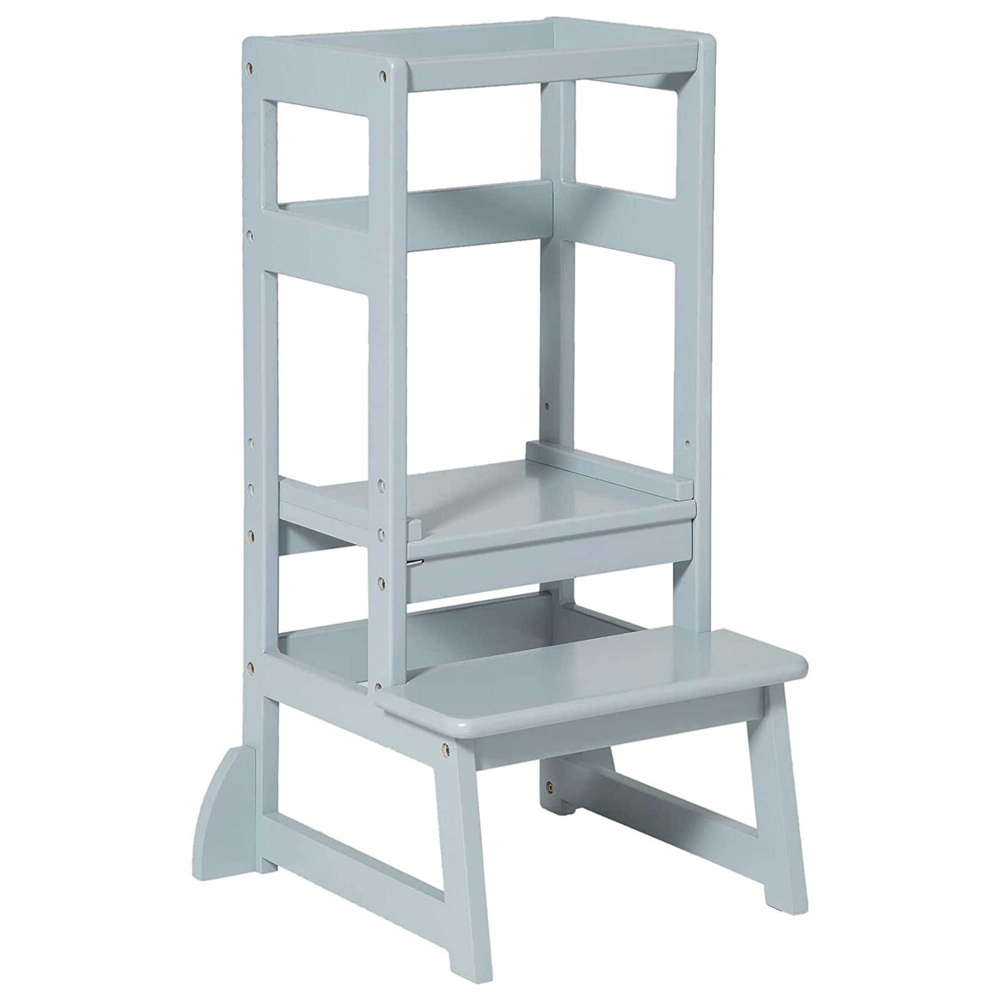 SDADI LT05G Mother's Helper Adjustable Height Kids Kitchen Step Stool, Gray - Smart-nests