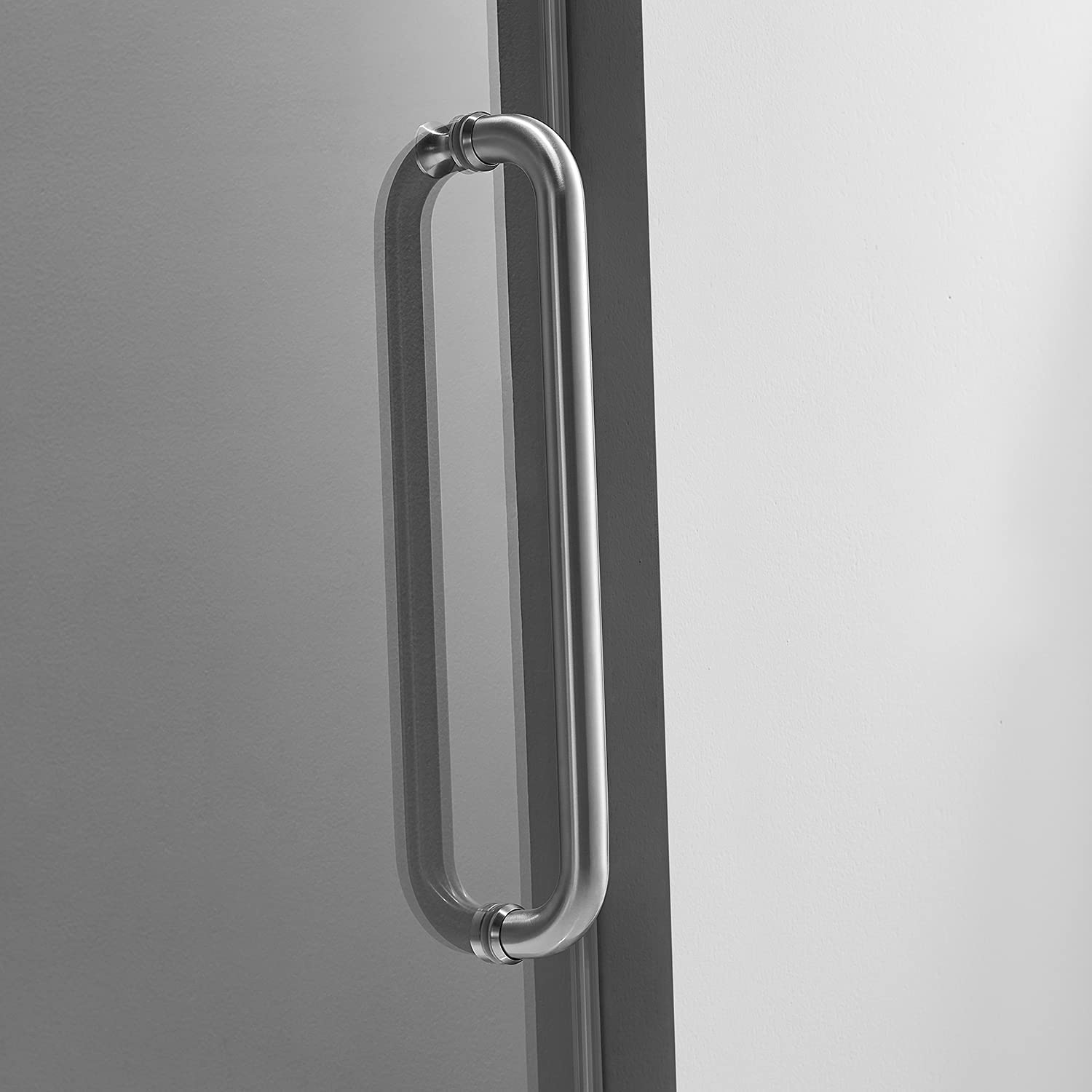 Serene Valley 60 x 66" Big Roller Frameless Sliding Shower Door, Brushed Nickel - Smart-nests