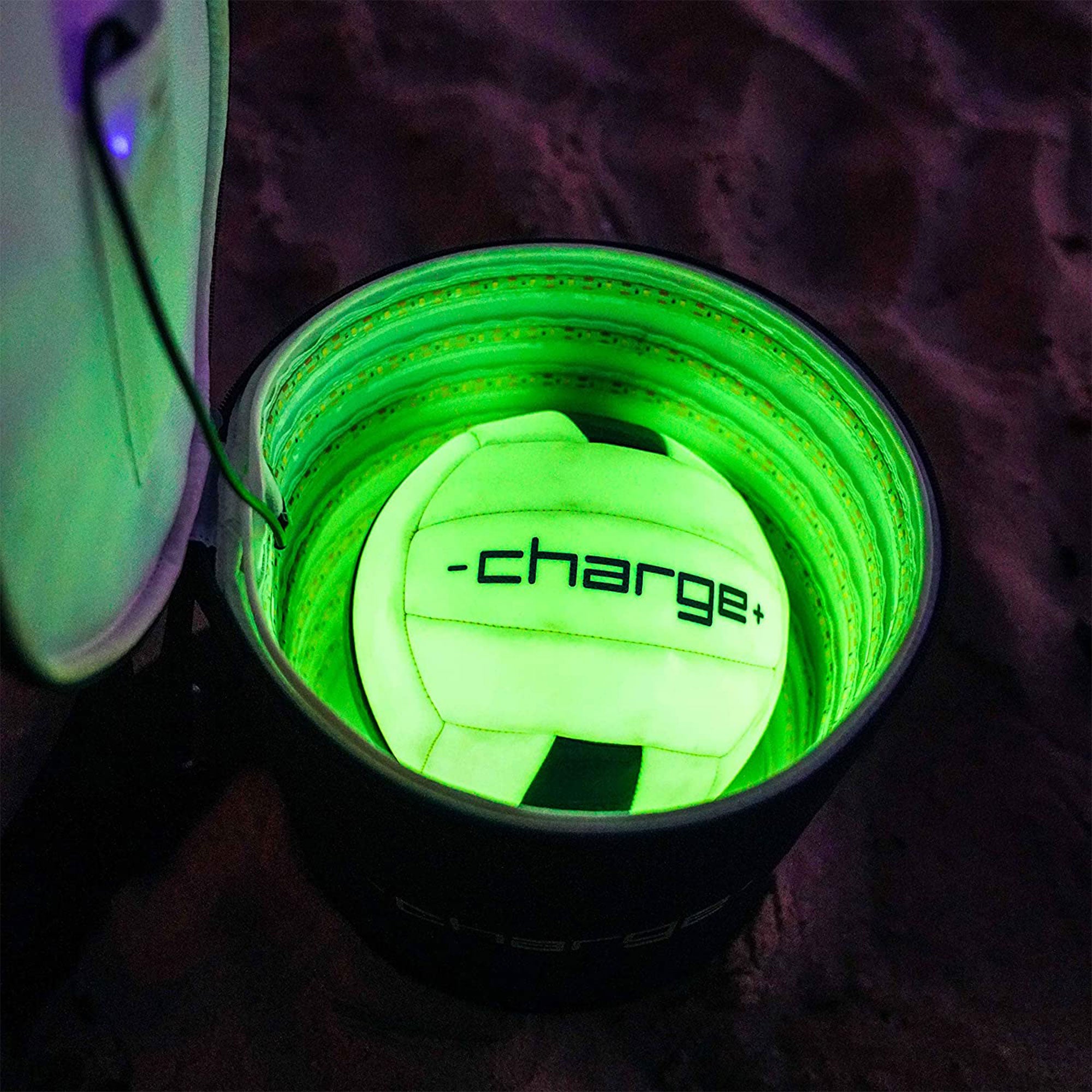 Chargeball Glow In The Dark Volleyball PRO Kit with LED Charging & Carrying Bag - Smart-nests